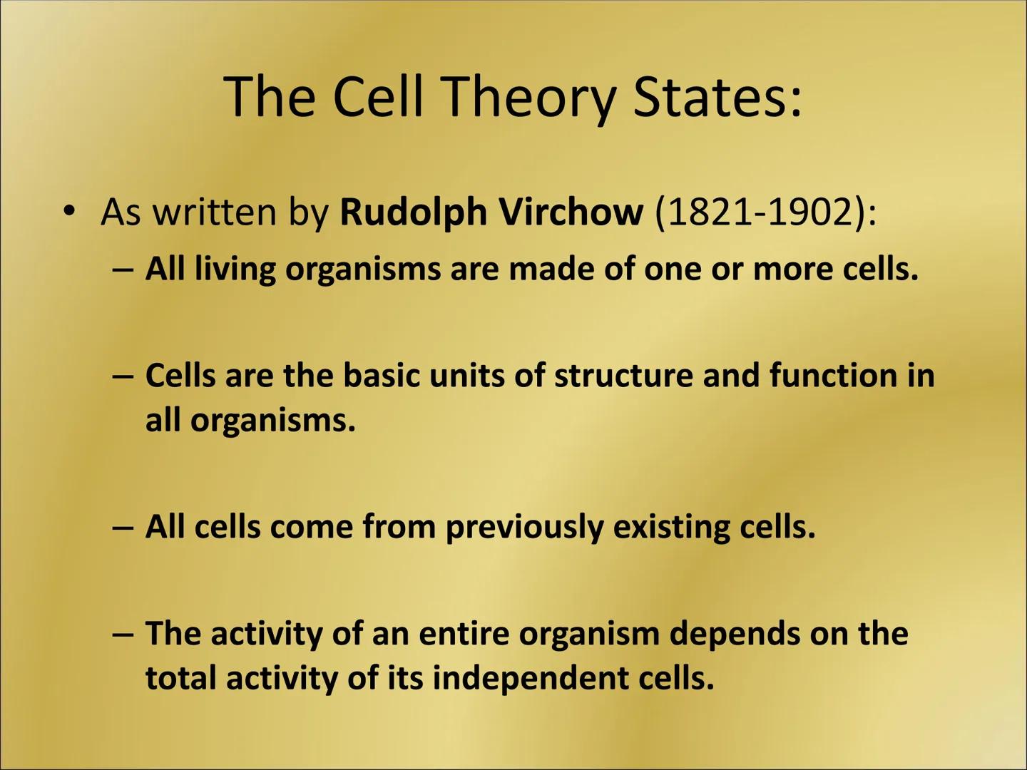 # The Cell Theory Timeline of the discoveries, thoughts and technologies that led to the development of the Cell Theory

500 BCE

300 BCE

1