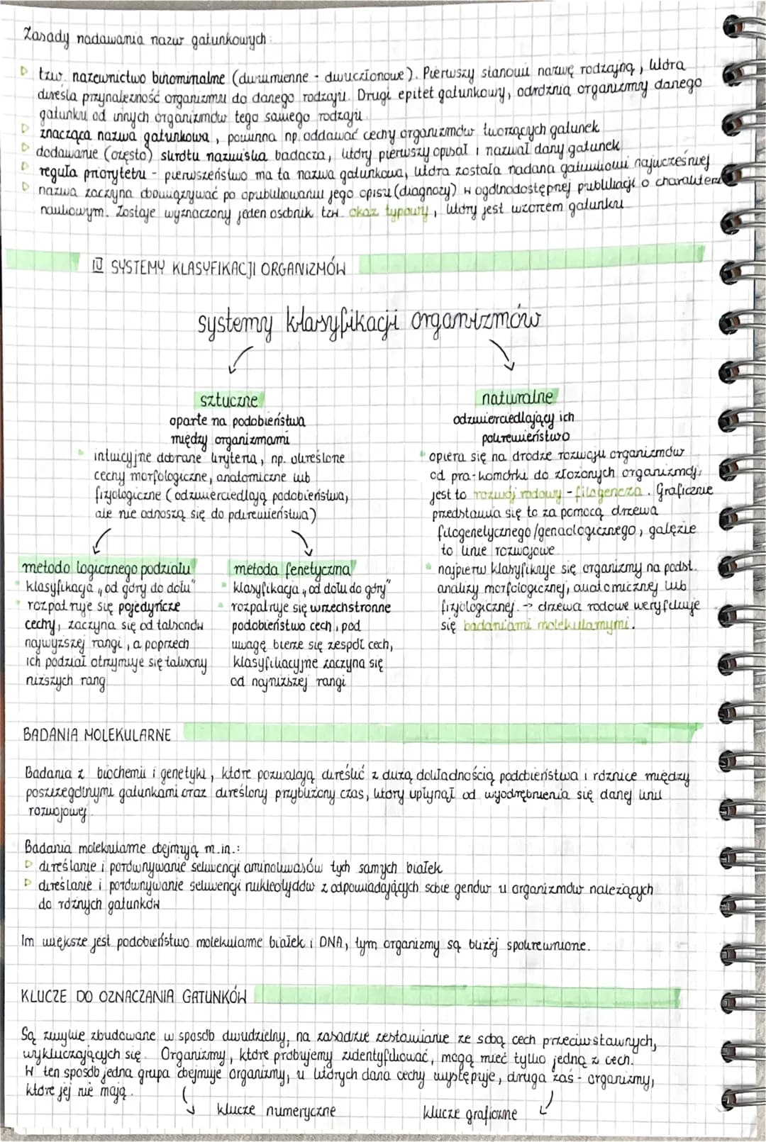 # KLASYFIKOHANIE ORGANIZMOH

I SYSTEMATYKA I JEJ ZADANIA

→ systematyka - dzial biologu, który zajmuje się klasyfiliają organizmów, czyu ich