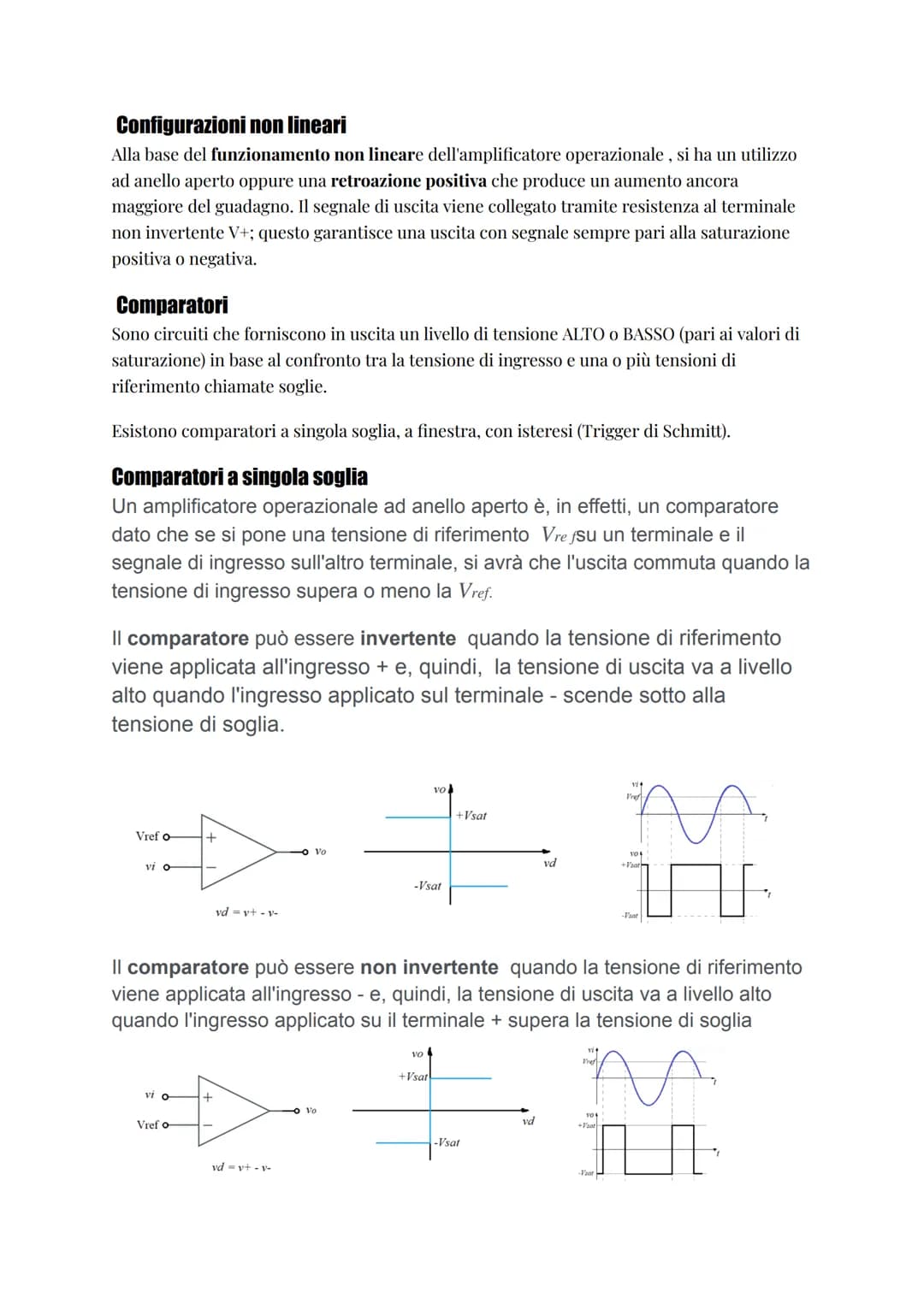 # AMPLIFICATORE OPERAZIONALE

## DEFINIZIONE E SIMBOLO GRAFICO

Un amplificatore Operazionale è un dispositivo che viene utilizzato in elett