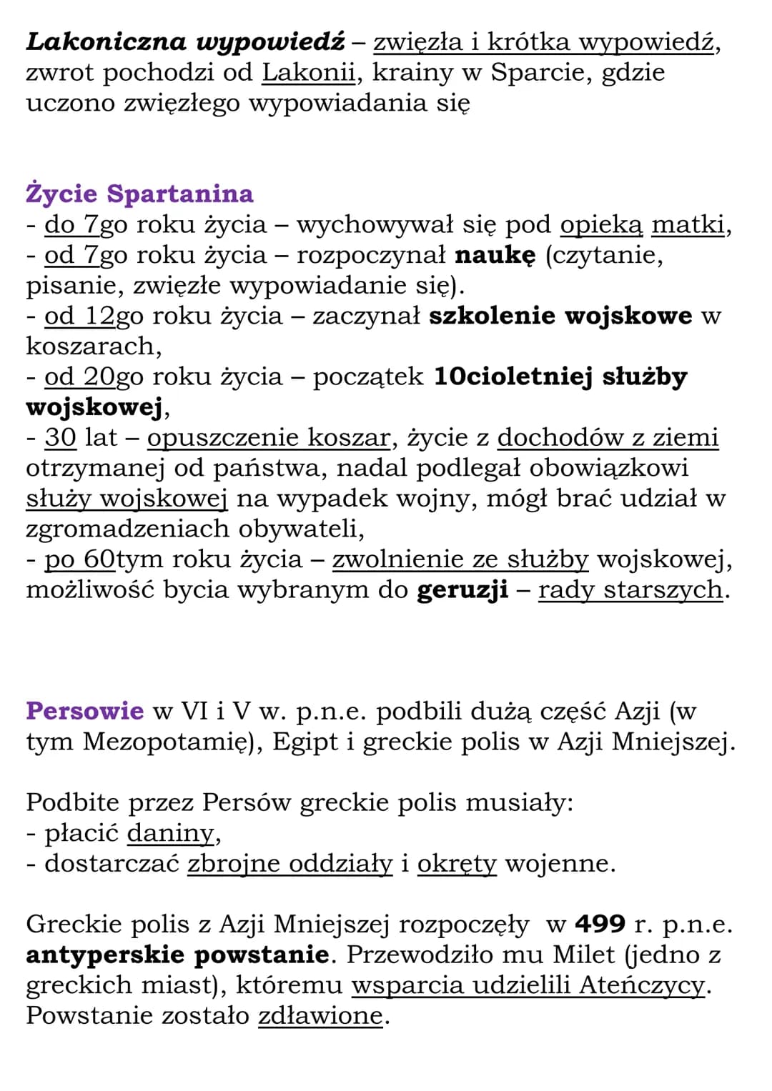 # Sparta i wojny z
Persami

Κ1 5, ΝΕ

490 rok p.n.e. bitwa pod Maratonem

480 rok p.n.e. - bitwy pod Termopilami i pod Salaminą

Sparta - gr