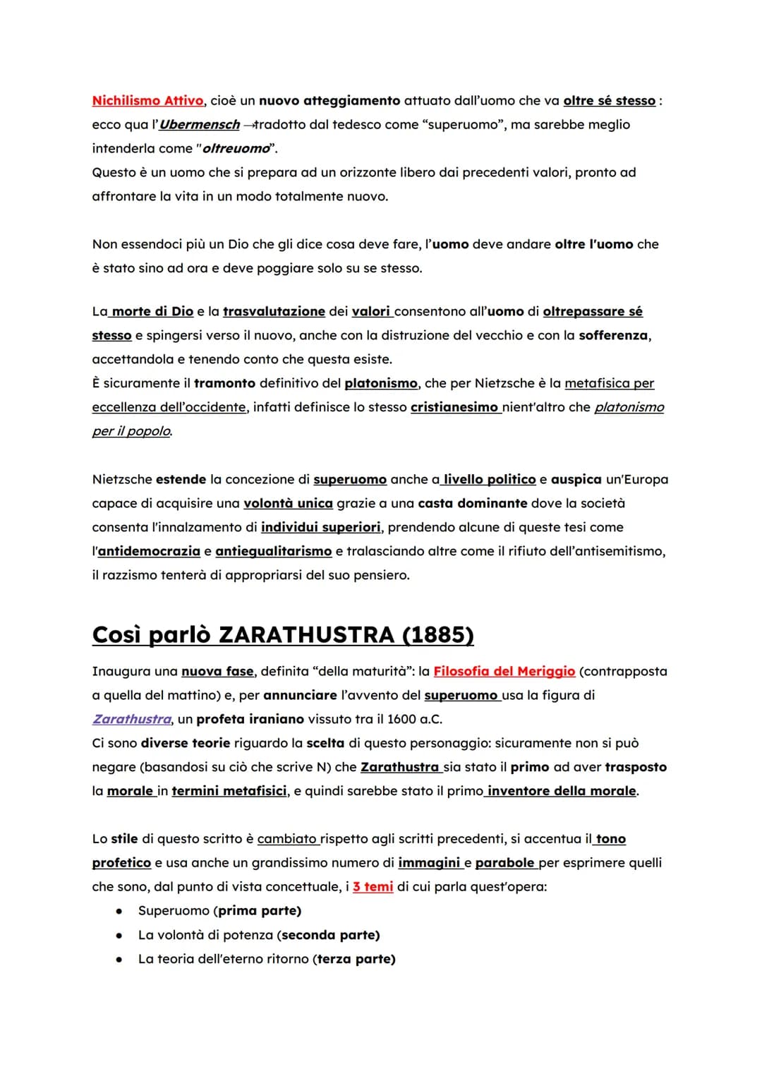 
<h2>Introduzione</h2>
<p>Friedrich Nietzsche è considerato uno spartiacque tra la filosofia tradizionale e il pensiero del 1900. Il suo met