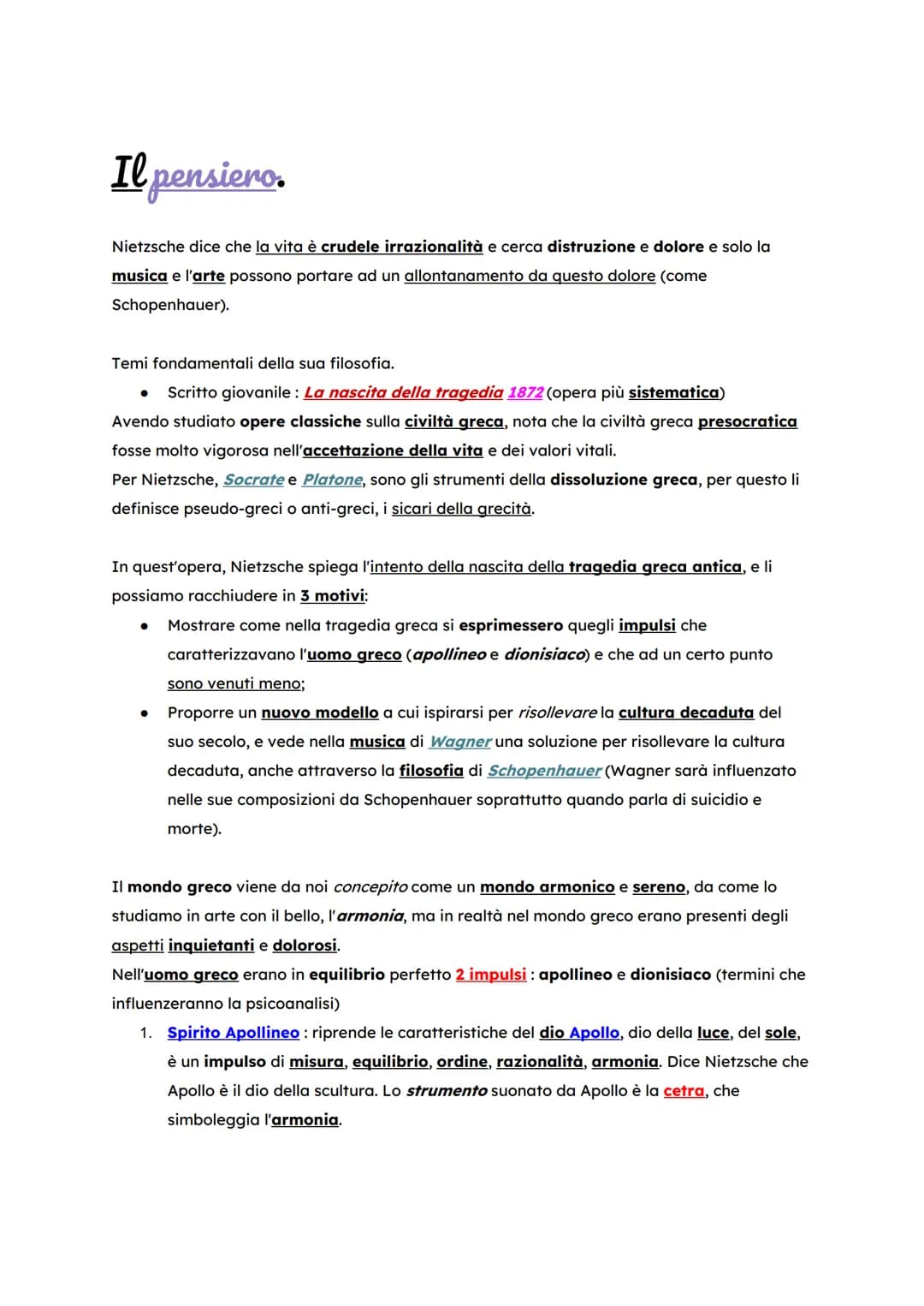 
<h2>Introduzione</h2>
<p>Friedrich Nietzsche è considerato uno spartiacque tra la filosofia tradizionale e il pensiero del 1900. Il suo met