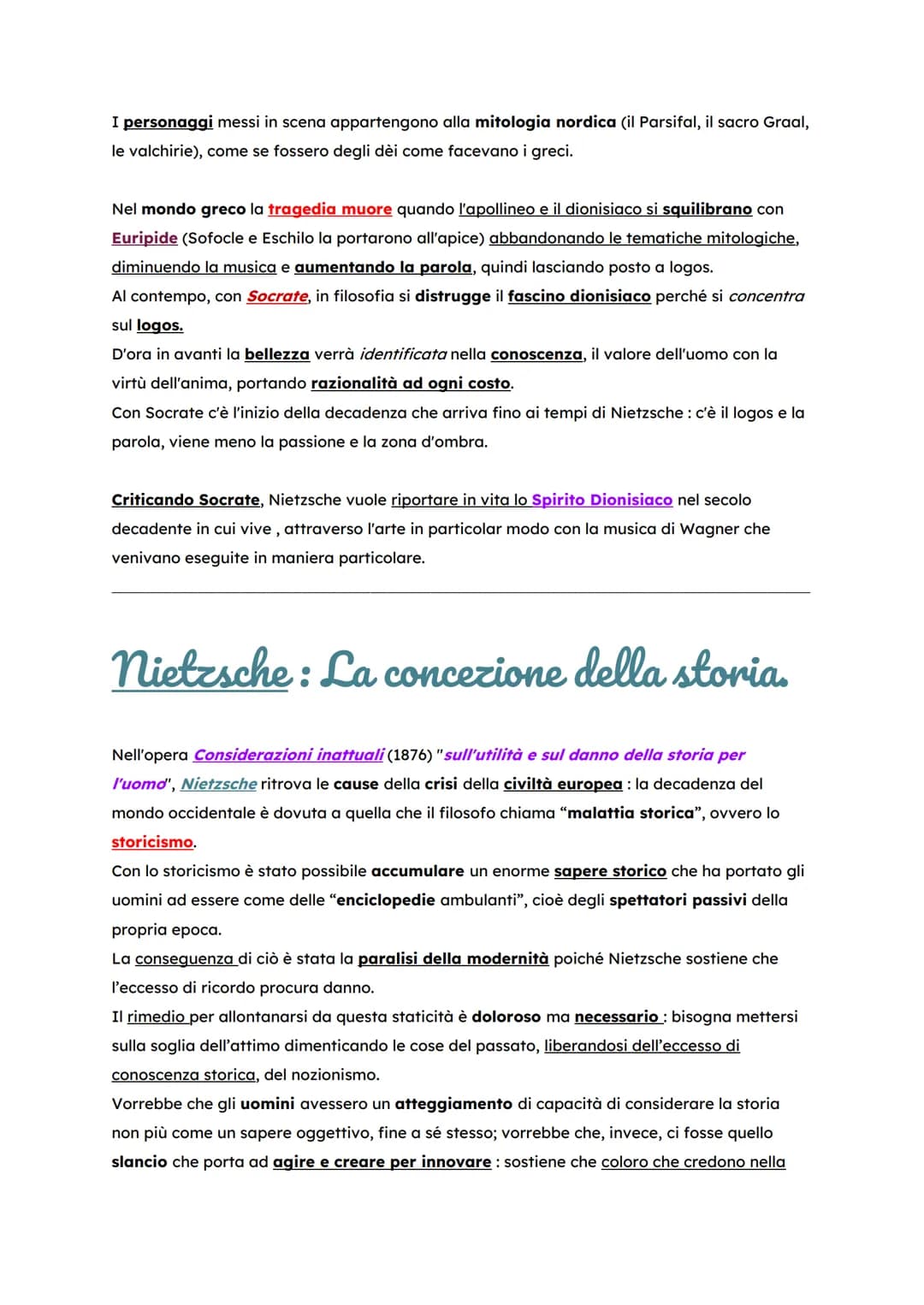 
<h2>Introduzione</h2>
<p>Friedrich Nietzsche è considerato uno spartiacque tra la filosofia tradizionale e il pensiero del 1900. Il suo met