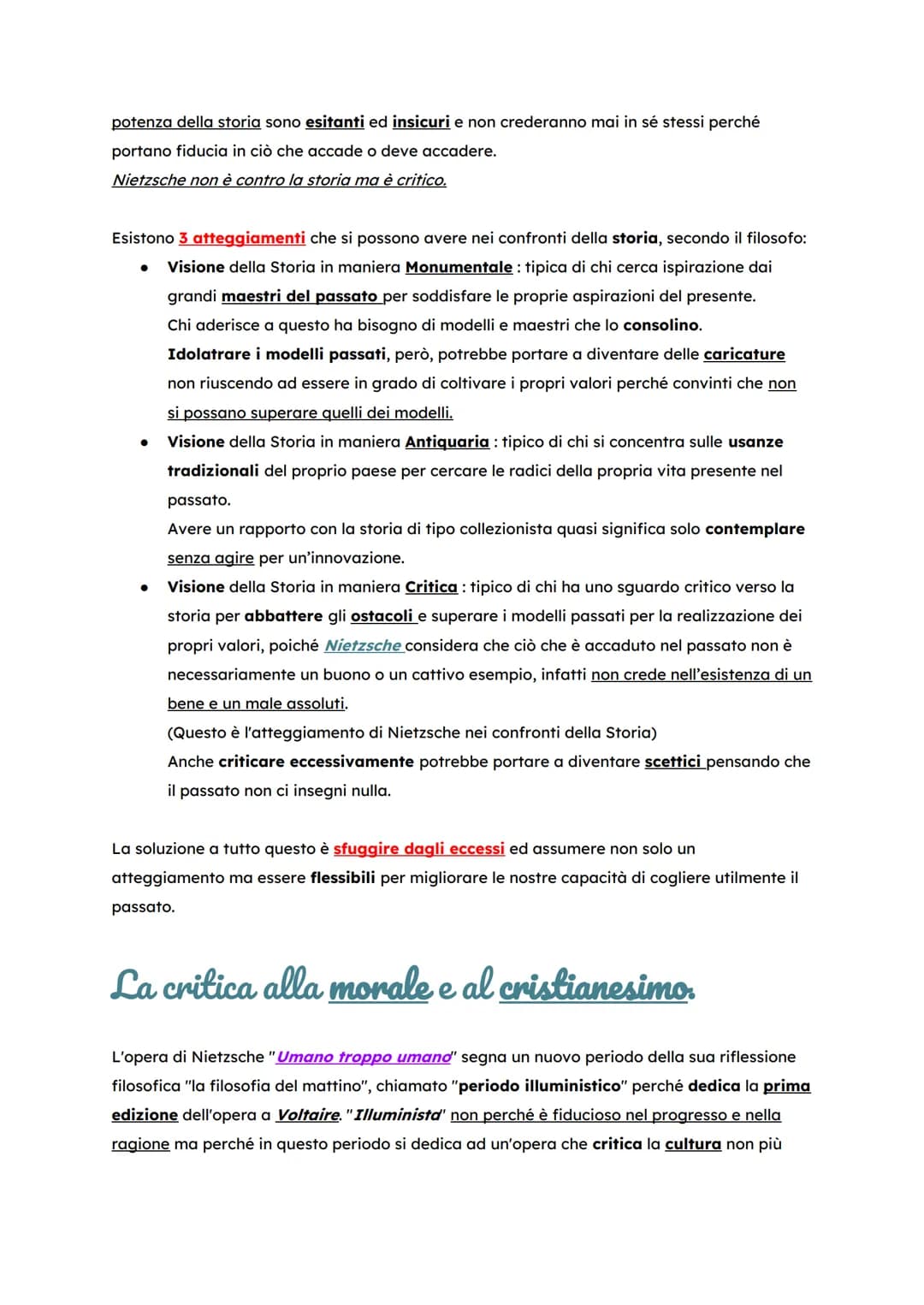 
<h2>Introduzione</h2>
<p>Friedrich Nietzsche è considerato uno spartiacque tra la filosofia tradizionale e il pensiero del 1900. Il suo met