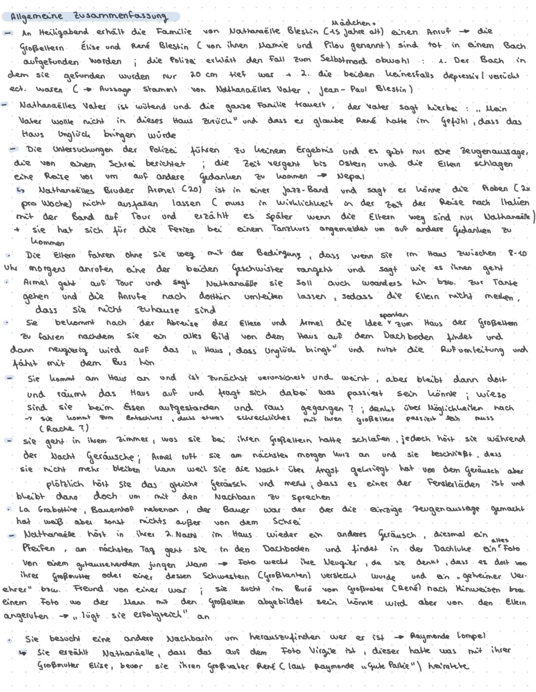 Allgemeine Zusammenfassung

Mädchen+
-An Heiligabend erhält die Familie von Nathanaëlle Blestin (us Jahre alt) einen Anruf die
Großeltern El