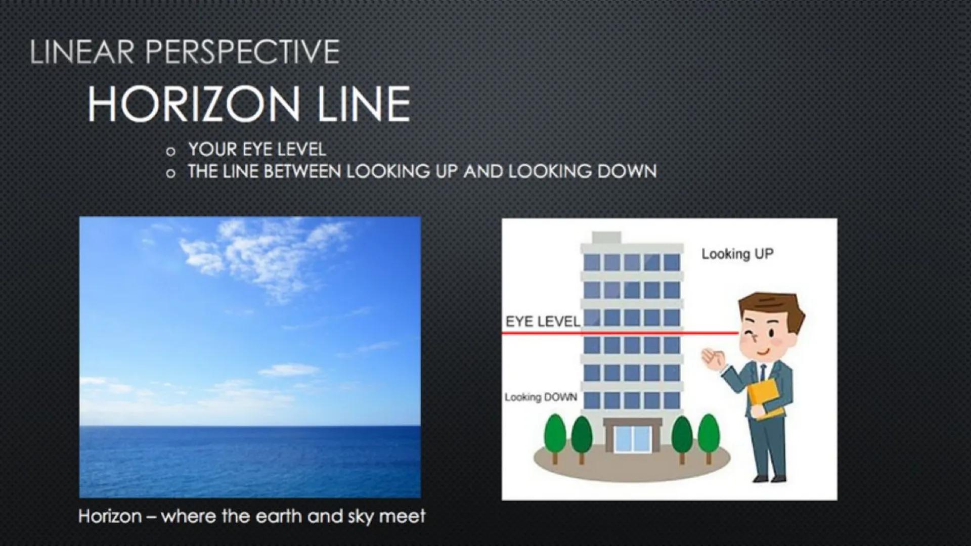 # SPACE

Atmospheric / Aerial
Perspective

Size Variation/Positioning
Smaller in distance Lower = Close up
Larger up close Higher Farther aw