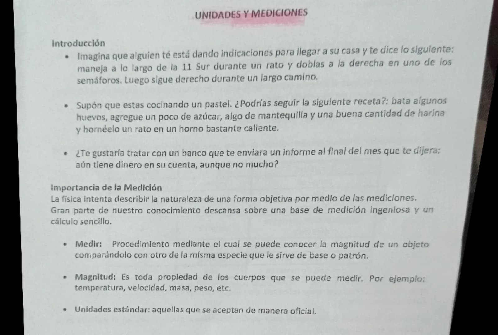 # UNIDADES Y MEDICIONES

Introducción

*   Imagina que alguien té está dando indicaciones para llegar a su casa y te dice lo siguiente:
    