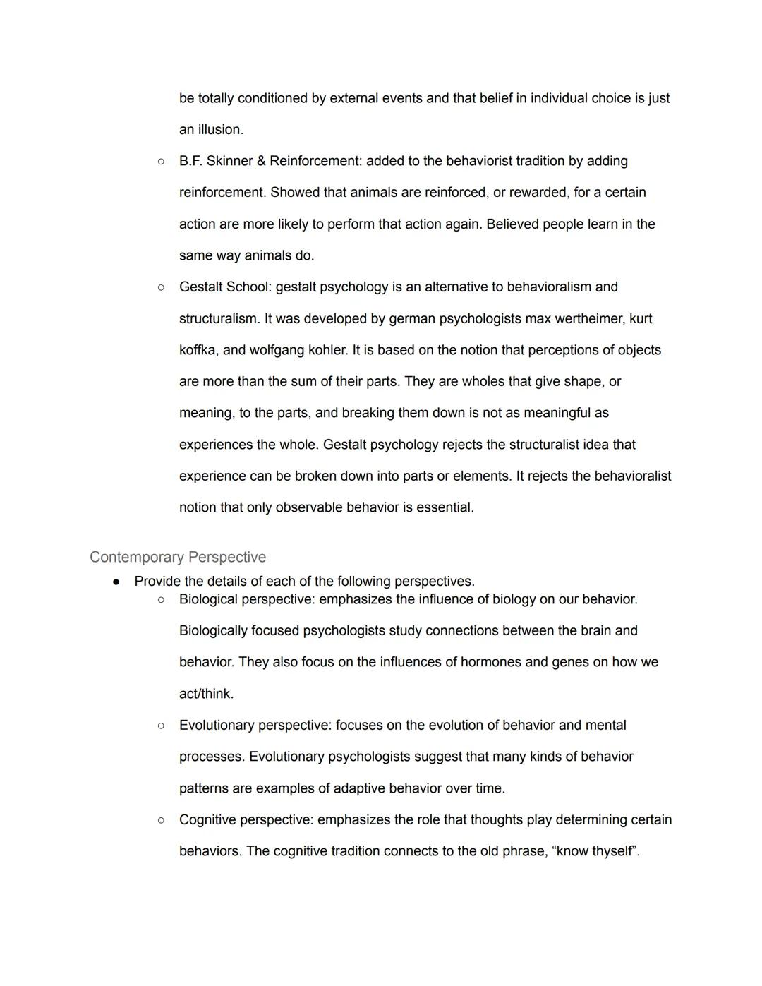 # Unit 1: Introduction to Psychology? - Guided Notes

1.2 Introduction to Psychology

Why study Psychology?

- Define the following terms an