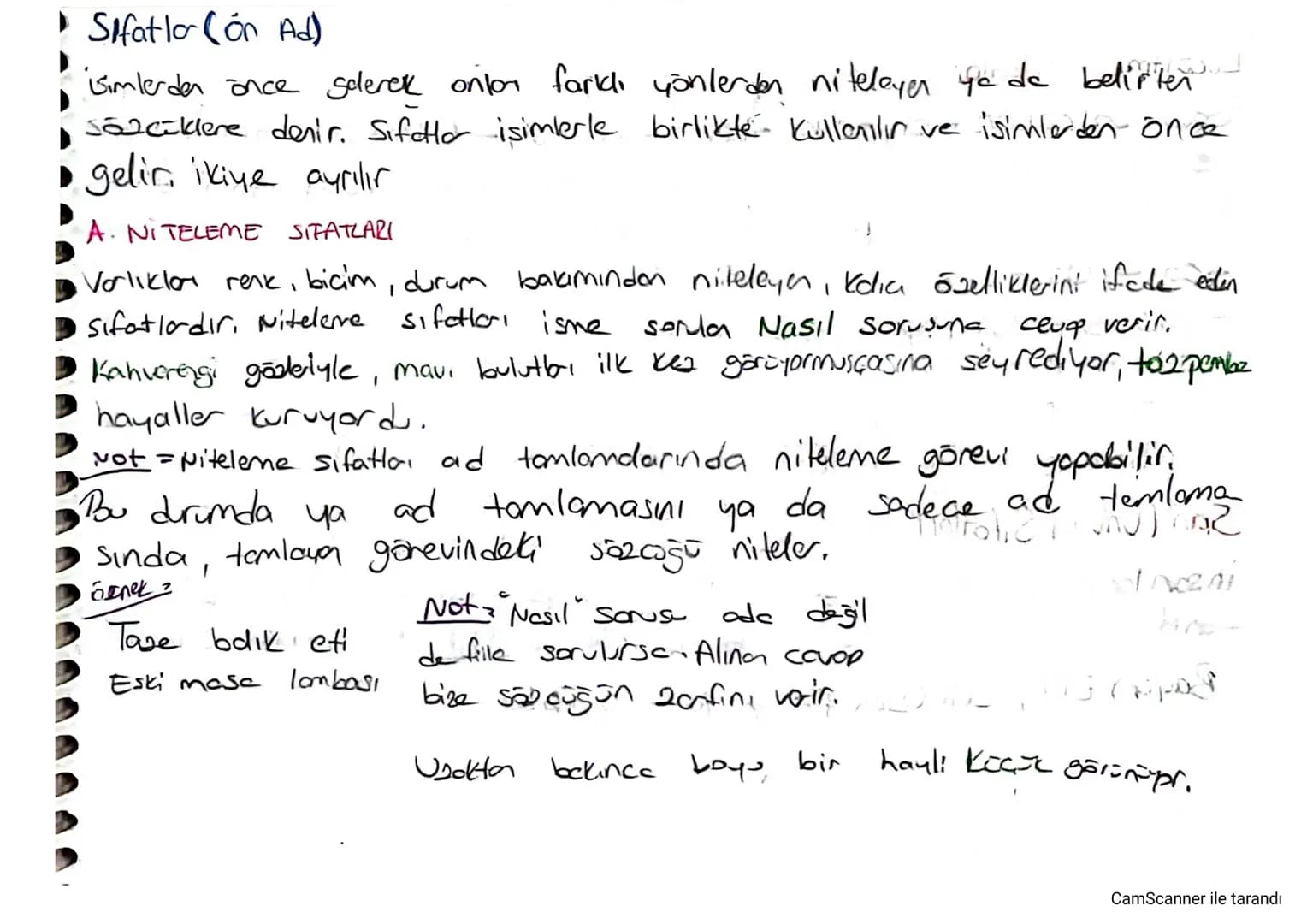 # Sifatlar (on Ad)

*   isimlerden önce goderek onton farklı yönlerden niteleyen ye de belirten
*   sözcüklere denir. Sifattar isimlerle bir