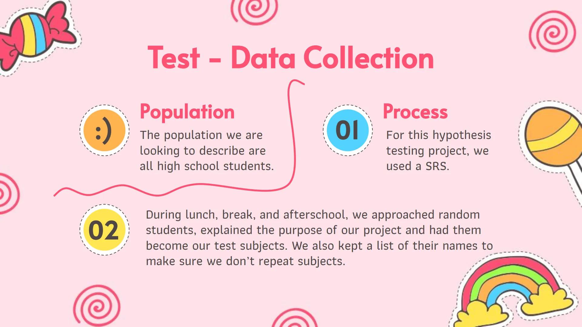 # Hypothesis Testing

Blind Taste Test

AP Statistics # Gummy Bear Test - Intro!

Target Audience: all high school students
Total Respondent