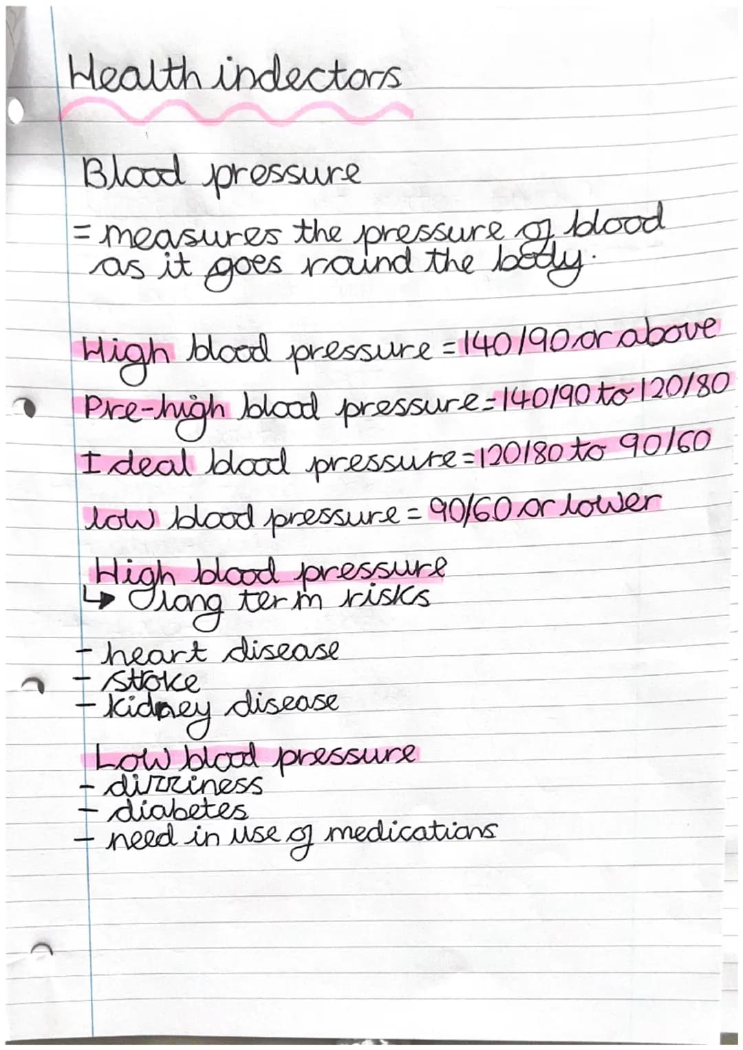 Health indectors

BMI = Body Mass Index.
-indecates is a person is ega
obese or under weight using a
persons height and weight

Underweight 