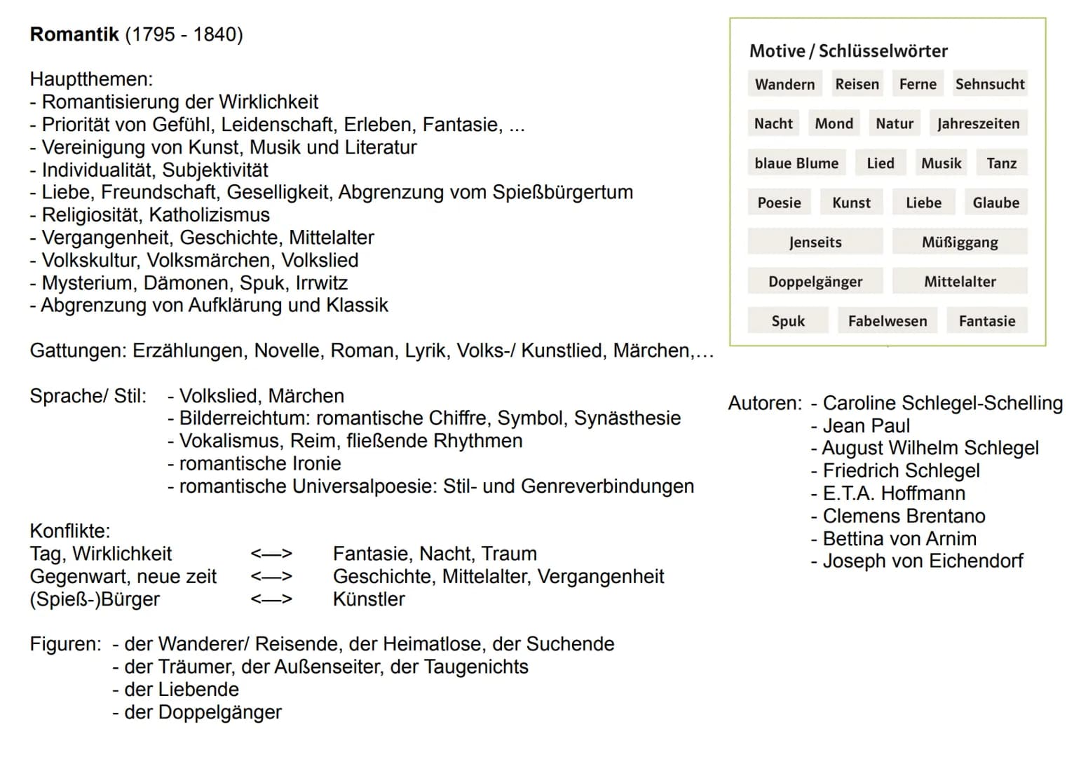 Barock (1600 - 1720)

Hauptthemen:
- das Elend der Menschen ohne Gott
- Vergänglichkeit der Welt (vanitas)
- Leben im Bewusstsein des Todes
