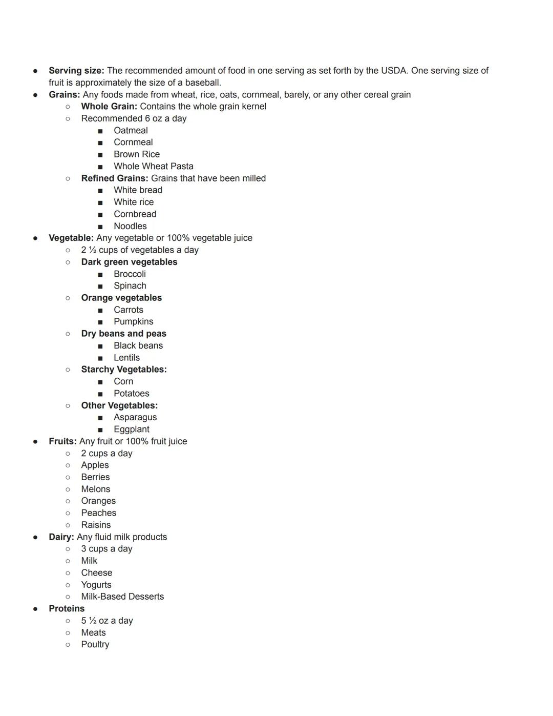 - Nutrition: The process in which the body uses food for the maintenance of life, growth, normal functioning of
organs and tissue, productio