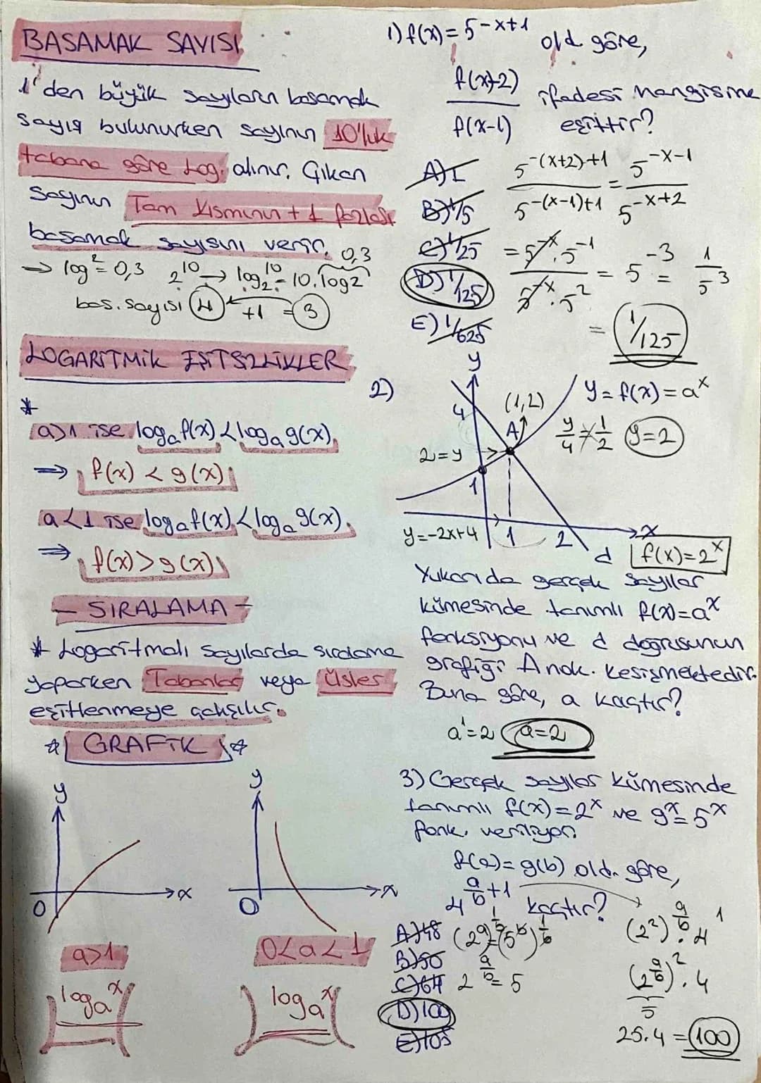 LOGARITMA

e
a≠ 1 ve a>0 olmak üzere,
f(x)=ax fonksiyonuna üstel
Ponksiyon denia

*(x)-Hoge = log Bogo Log (Ad)
f(x)=logx = lnx = Doğal Log
