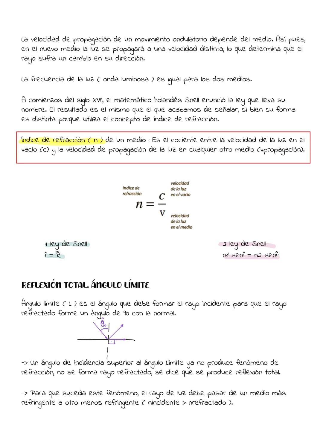 TEMA 3:
# REFLEXIÓN Y REFRACCIÓN DE ONDAS
LA LUZ debido a su naturaleza ondulatoria presenta las propiedades de las ondas:
## REFLEXIÓN
Cuan