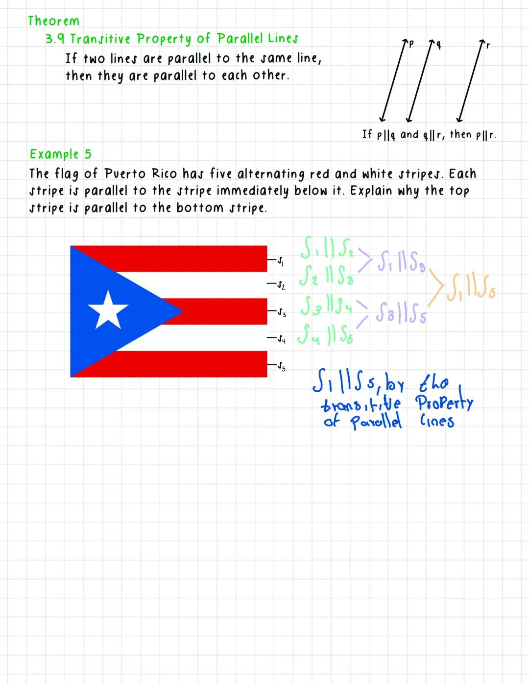# 3.3 Proofs with Parallel Lines
Objective: Prove and use theorems about identifying parallel lines.
Theorem
3.5 Corresponding Angles Conver