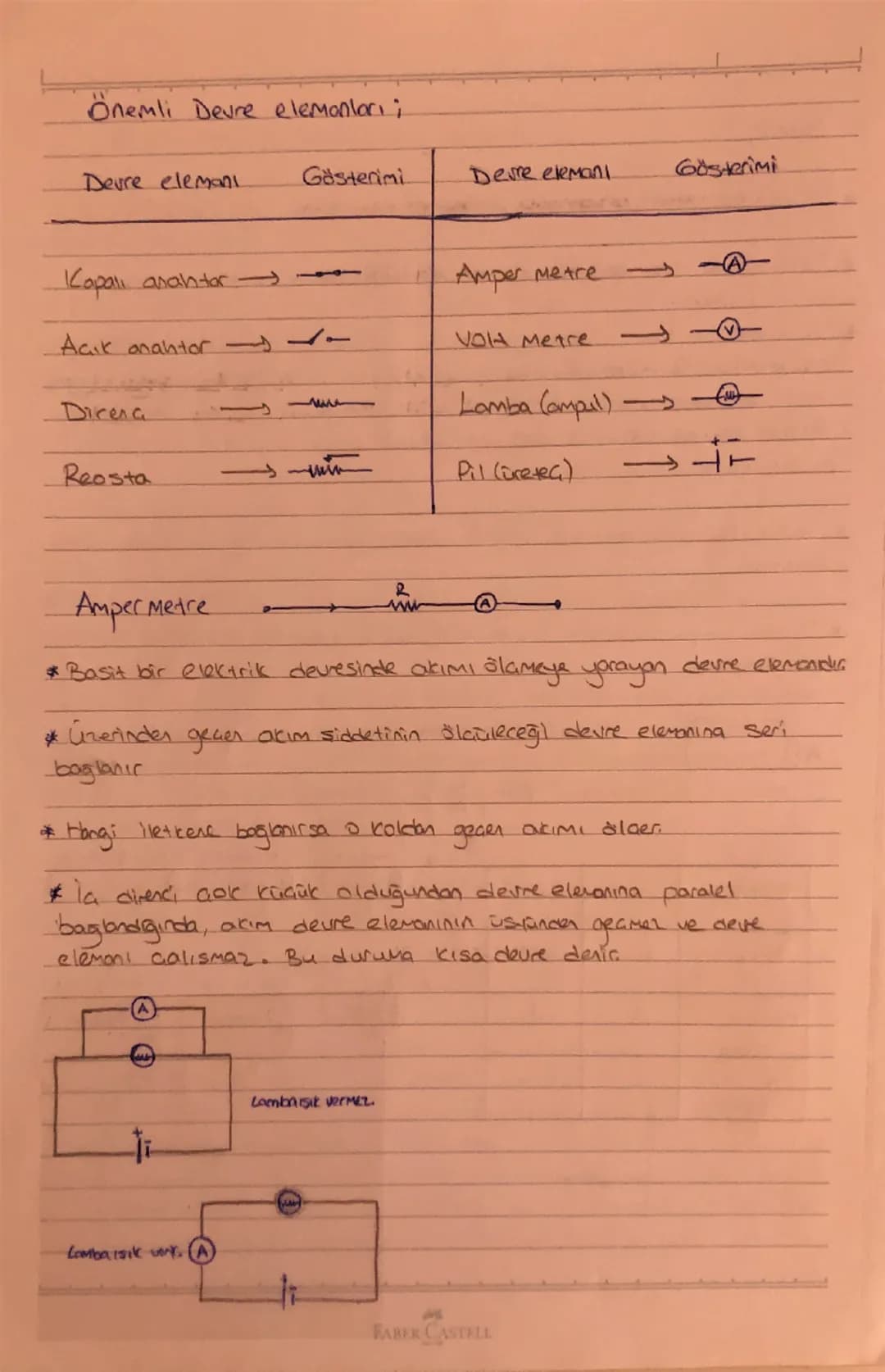 # Elektrik Akımı ve Potansiyel Fork

*   Elektrik davrelerinde elektrik akımı elektronların hareketiye oluşur.

    Elektronların hareket et