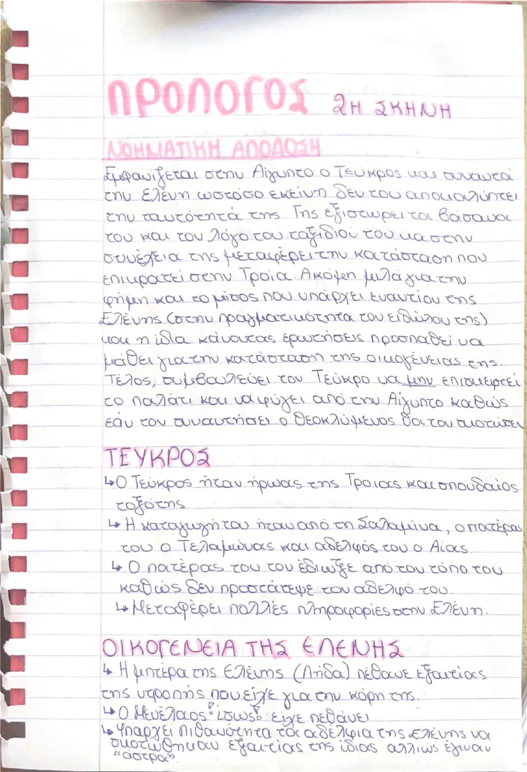 # ΠΡΟΛΟΓΟΣ

- σελίδες 10-21-

## ΛΟΓΟΤΕΧΝΙΚΗ ΑΠΟΔΟΣΗ

Η Ελενη βρίσκεται στην Αίγυπτο και ψάχνει για την κατάσταση που επικρατεί εκεί (τον κυ