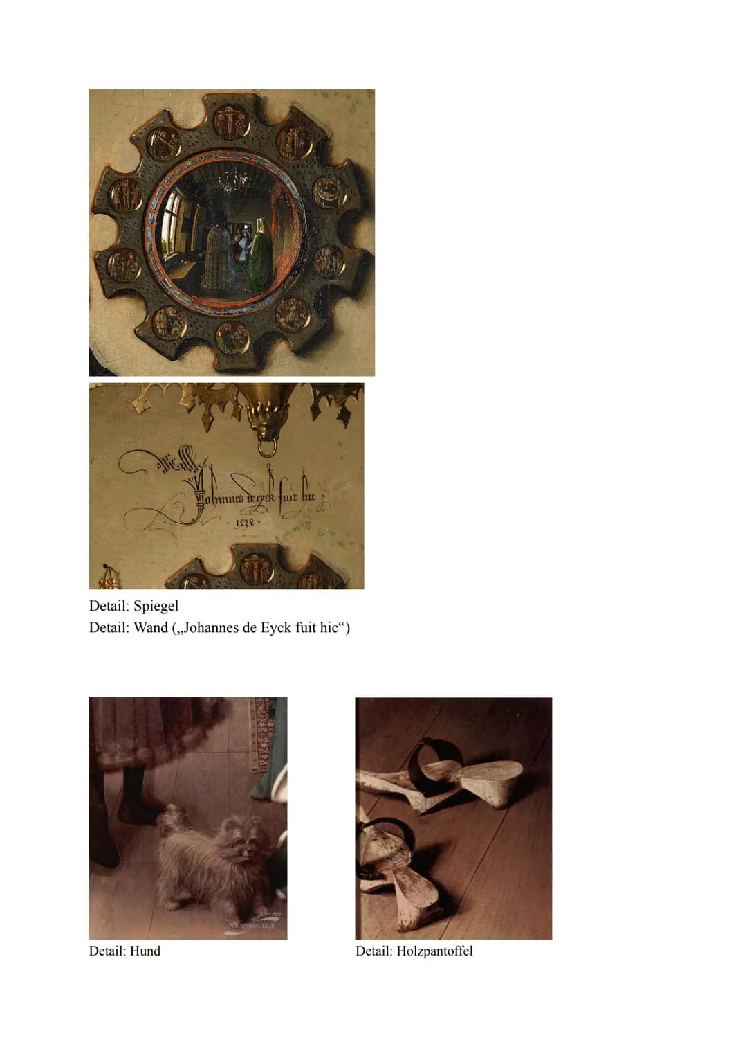 # Bildanalyse am Beispiel der Arnolfini-Hochzeit von Jan van Eyck

Jonants a rych

1. Titel: Arnolfini Hochzeit
2. Werkstoff: Öl auf Holz
3.