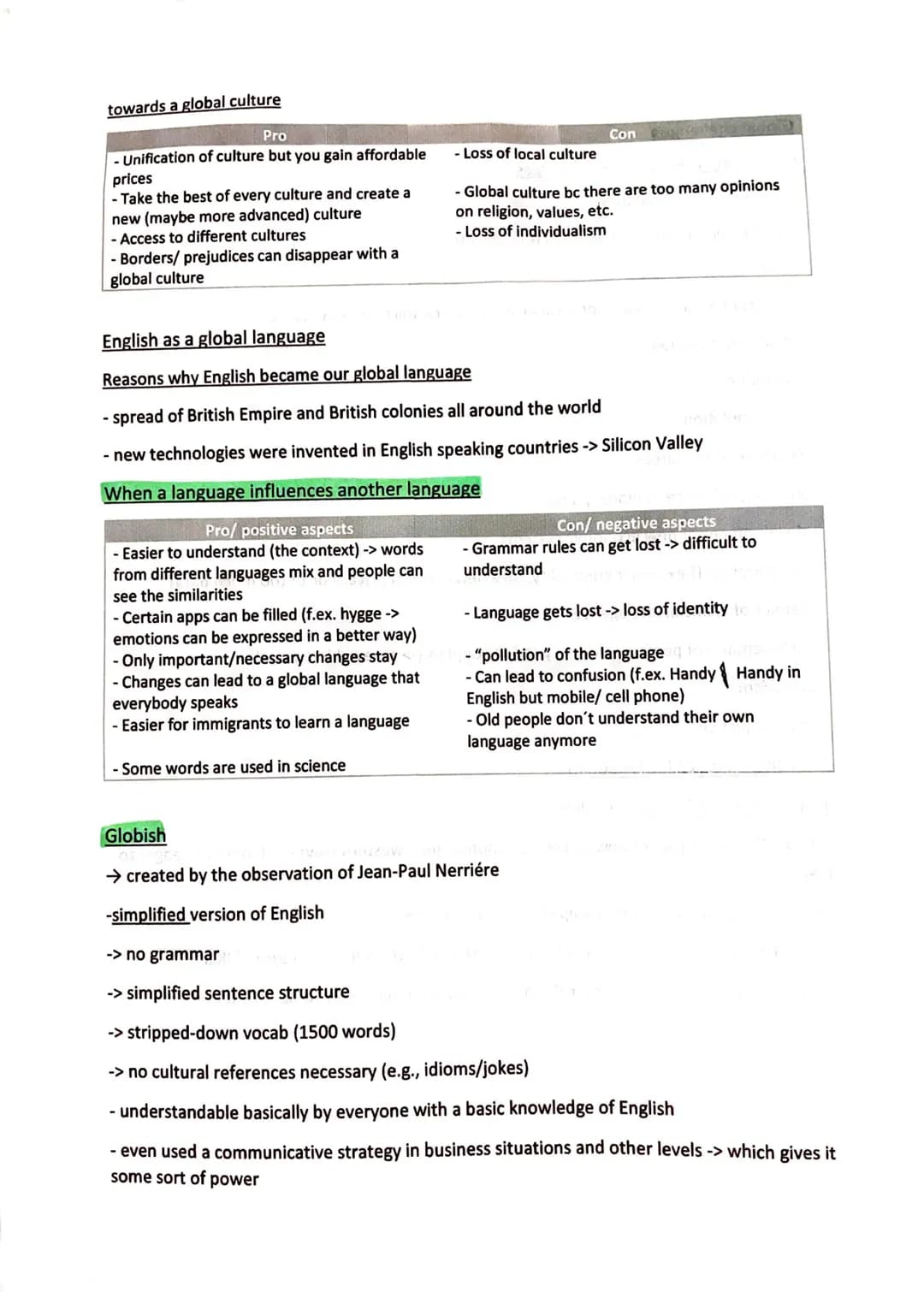 Globalization
Definition
Globalization is a world-wide process of connecting people and countries. A reduction of
barriers (e.g.: with the I