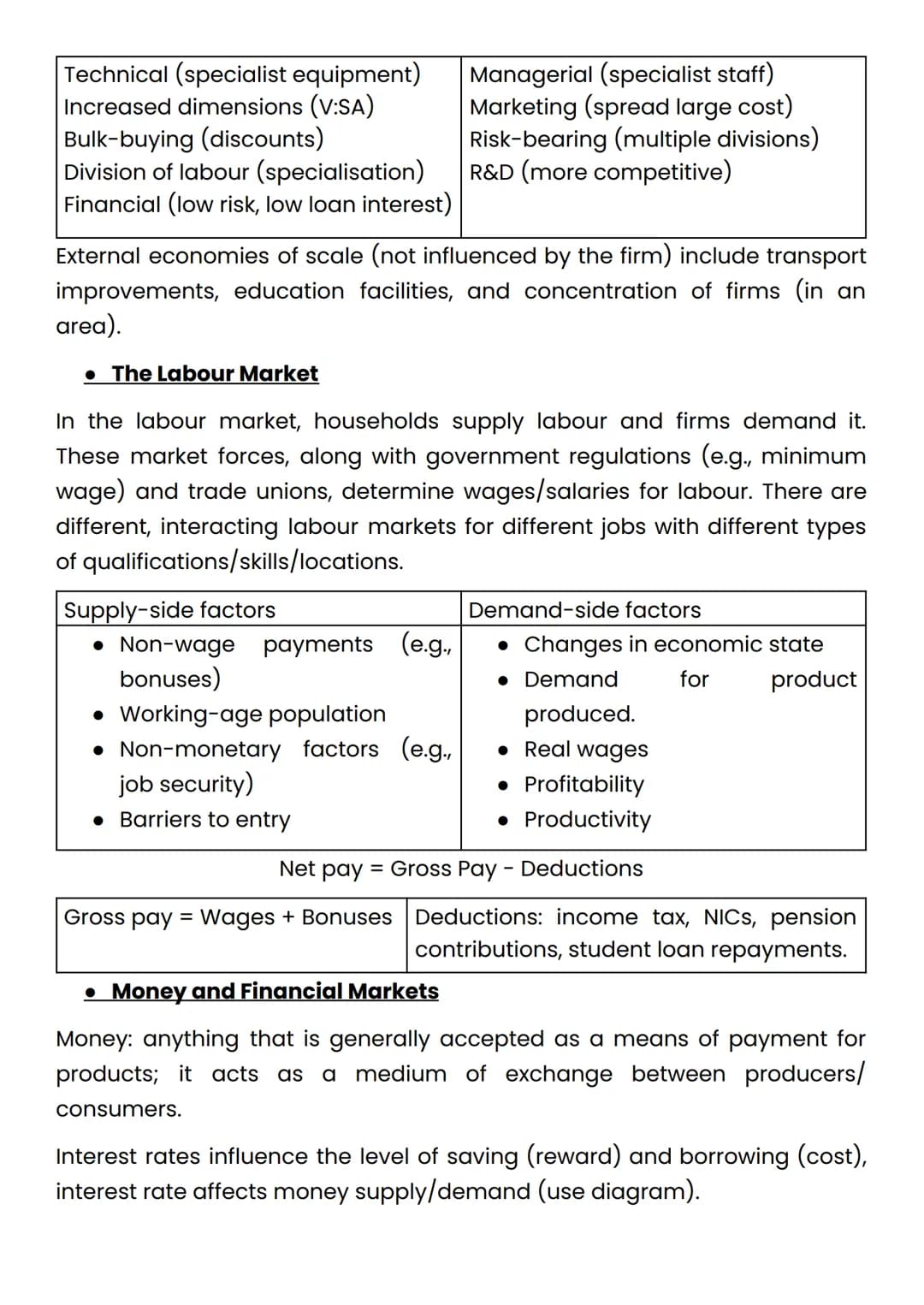 .The Standard Guide to GCSE Economics

• Main Economic Groups

Producers supply goods and services (tangible and intangible products)
to mak