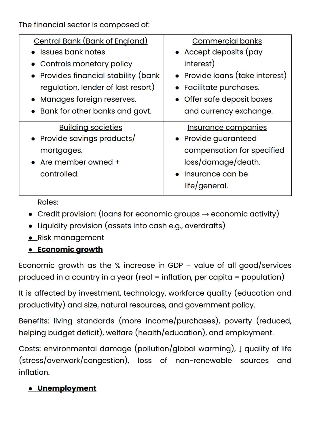 .The Standard Guide to GCSE Economics

• Main Economic Groups

Producers supply goods and services (tangible and intangible products)
to mak