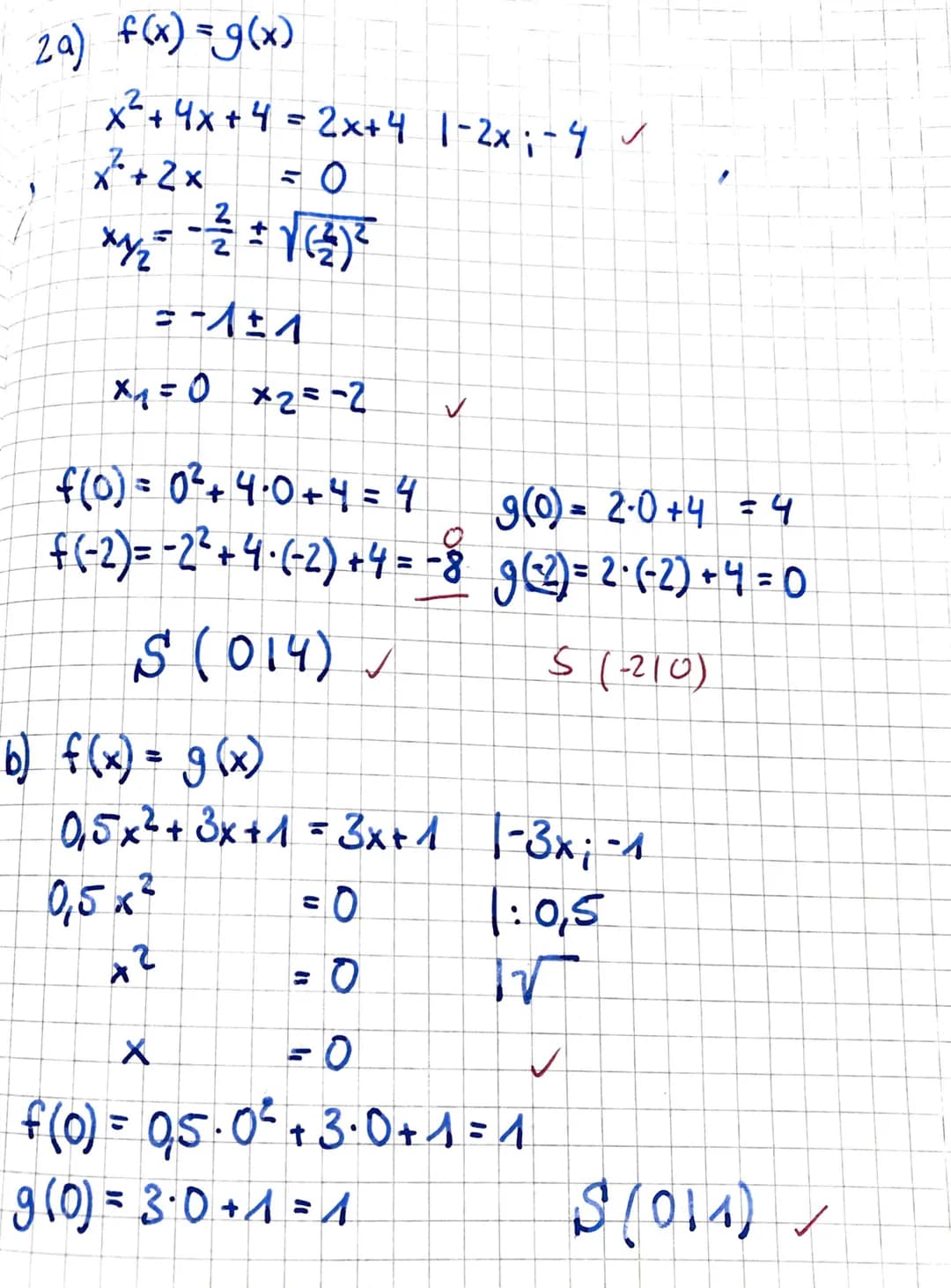 Klasse 9a
Quadratische Funktionen und
quadratische Gleichungen
Arbeit Nr. 4
06.06.2019
Aufgabe 1 (3+3+3 BE)
Löse die folgenden Gleichungen.
