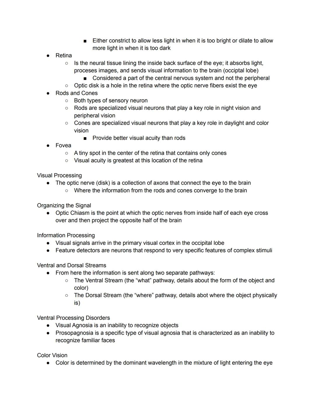 # Sensation verus Perception

*   Sensation is the stimulation of sense organs/neurons
*   Perception is the selection, organization and int