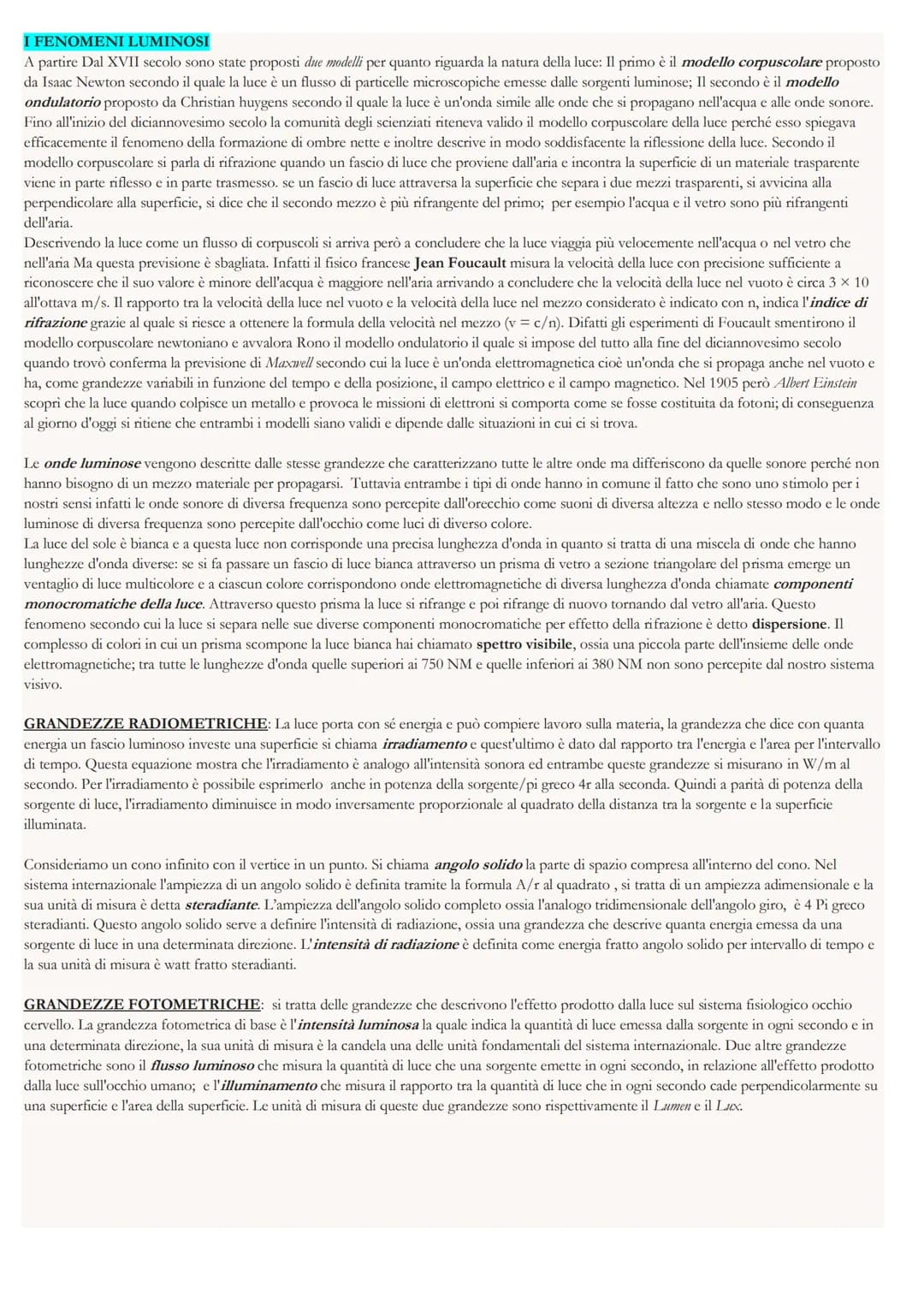 # LE ONDE

Un'onda è una perturbazione che si propaga nello spazio trasportando energia ma non materia. L'onda è emessa da una sorgente e pu