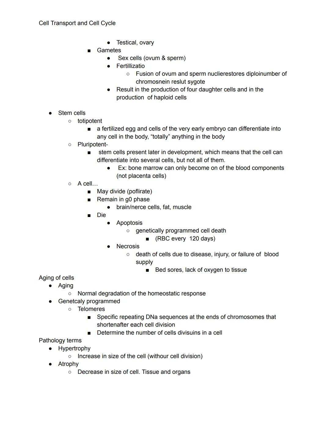 # Cell Transport and Cell Cycle

4Cell transport

Passive Transport
*   Movement of molecules through the cell membrane without the use of c