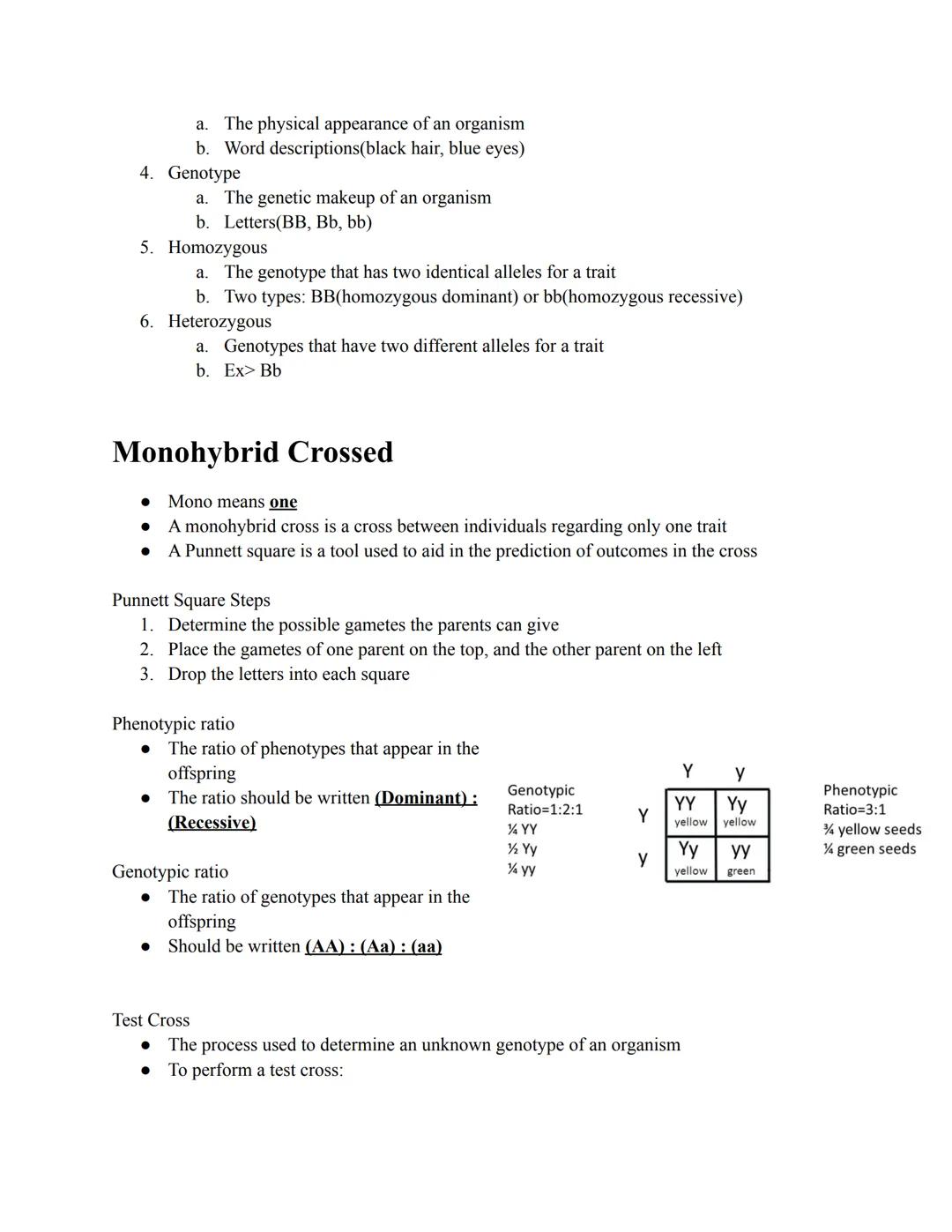 # Mendel's Method

Step 1

*   Produced a "true-breeding" population called the "P" generation by self-pollinating
    plants with the desir