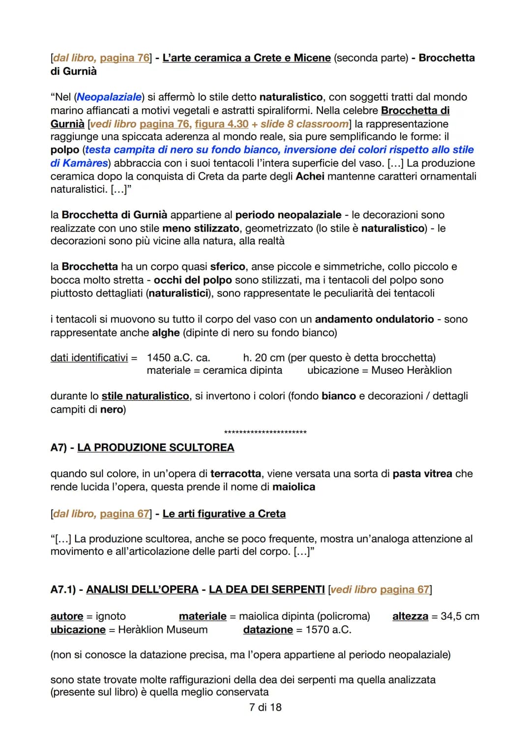 # ARTE DEL MEDITERRANEO ORIENTALE
(dal libro, pagina 64)

## A) - LA CIVILTÀ CRETESE

*   si sviluppa sull'isola di Creta; la civiltà è dett