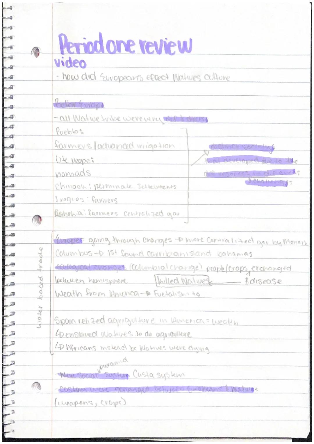 # The Collision of Cultures.
Chapter 1

Amenica before Columbus.

- Og migration to america probably resulled in new slone tools
& Wepupons 