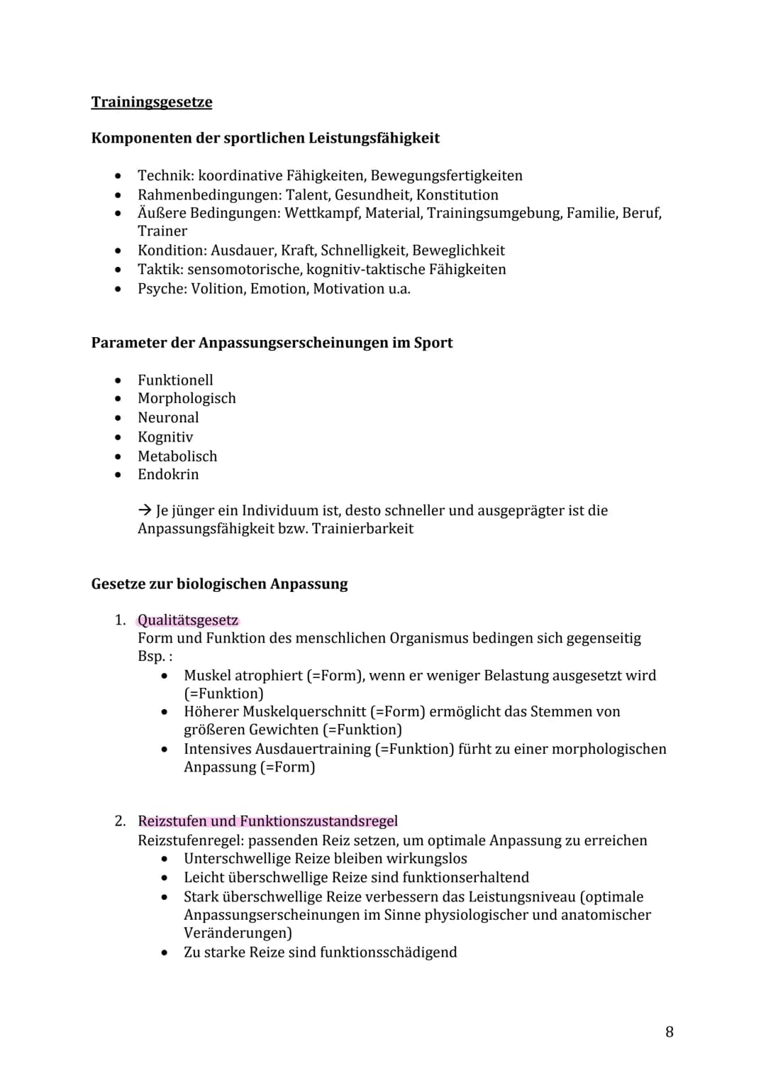 Lernzettel Sport Klausur

Themen:

- Muskelaufbau/-kontraktion & Energiebereitstellung
- Muskelfaserarten (ST- & FT-Fasern)
- Anpassung des 