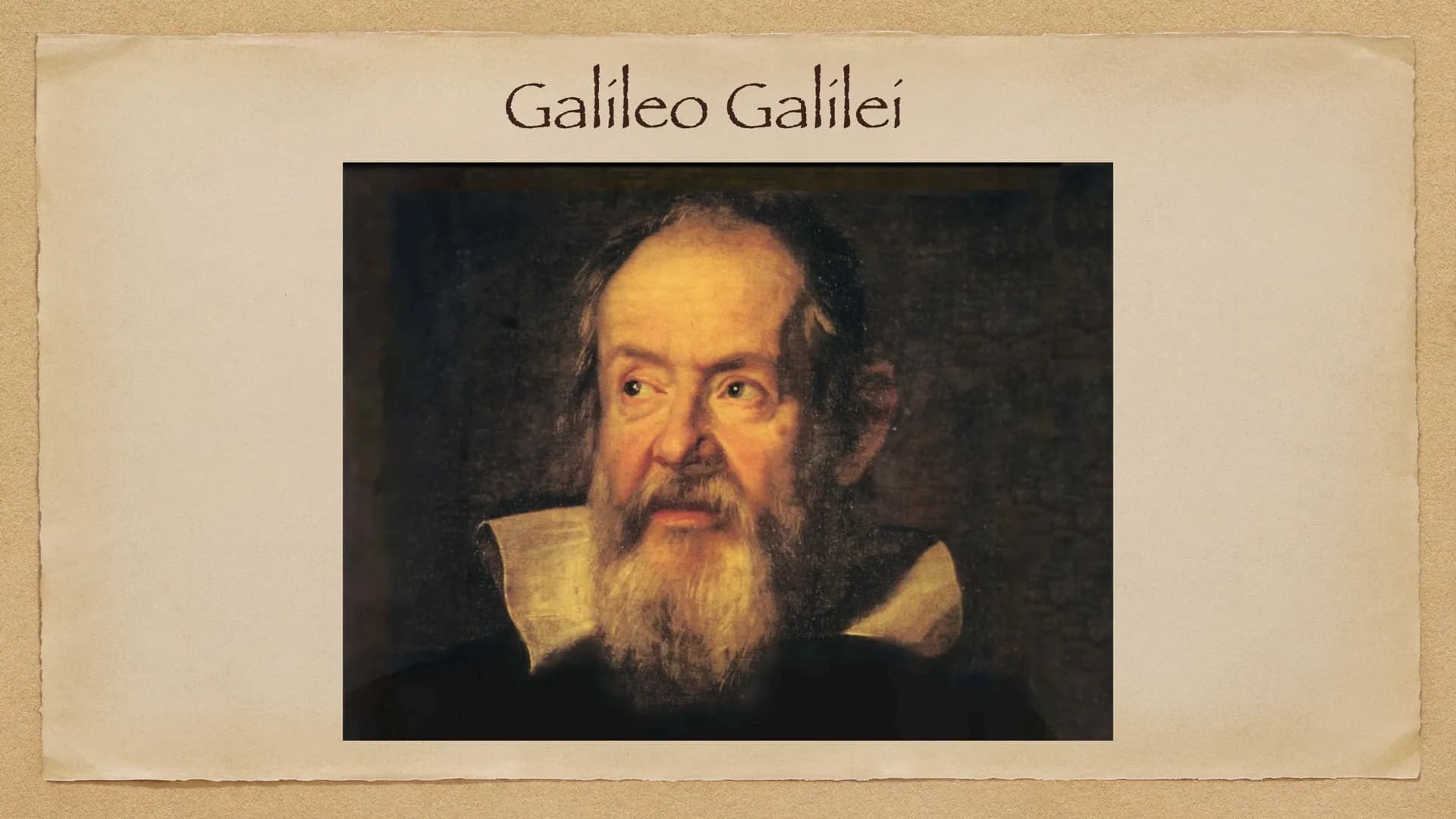 # Galileo Galilei BIOGRAFIA

Galileo Galilei nacque a Pisa nel 1564 da un' antica
famiglia Fiorentina. Nonostante il padre gli diede
un' edu