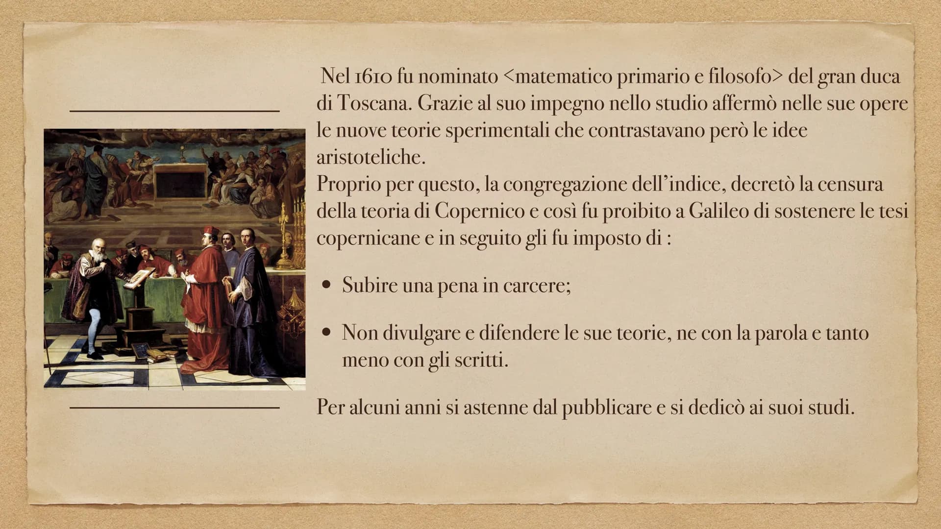 # Galileo Galilei BIOGRAFIA

Galileo Galilei nacque a Pisa nel 1564 da un' antica
famiglia Fiorentina. Nonostante il padre gli diede
un' edu
