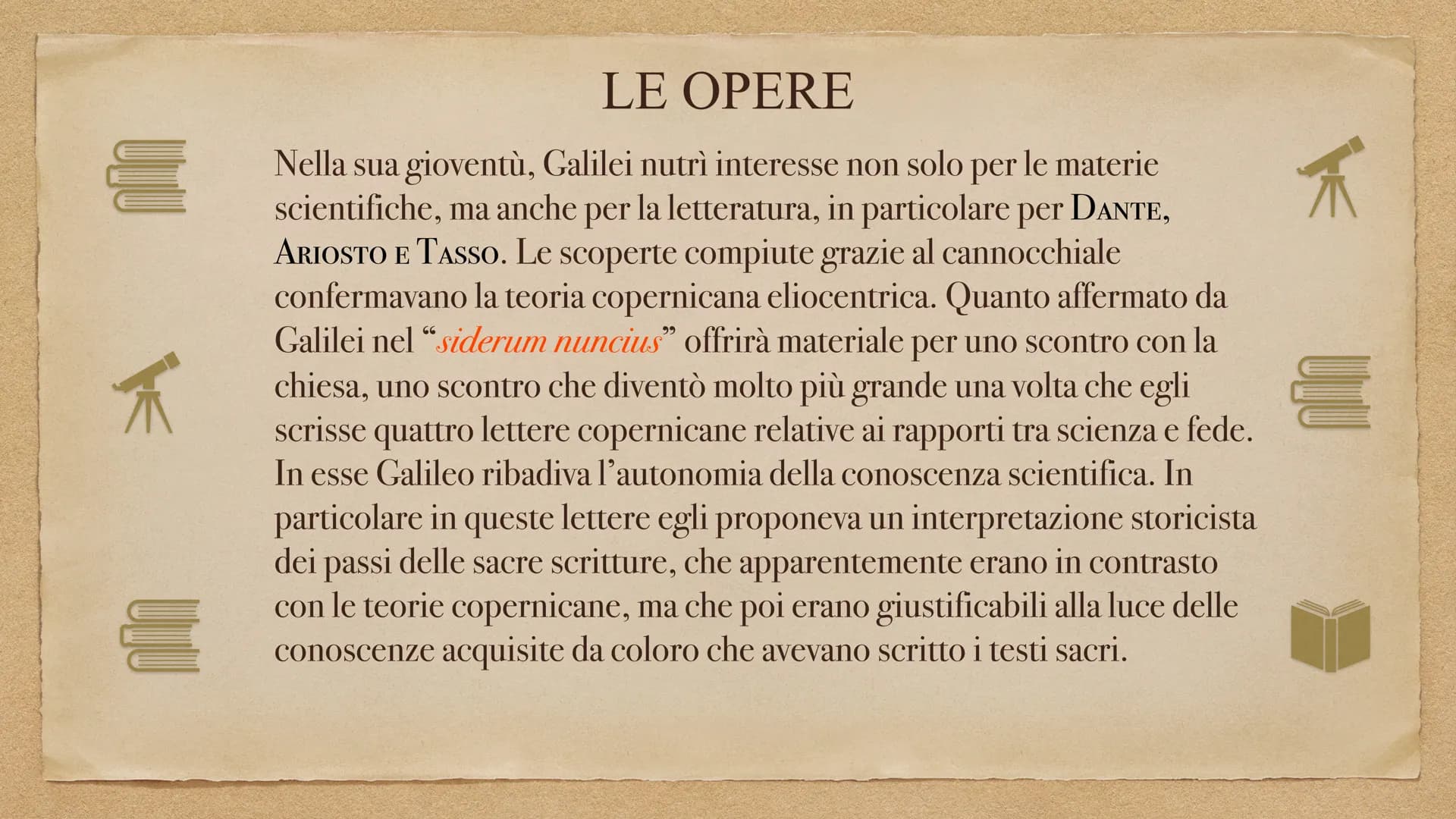 # Galileo Galilei BIOGRAFIA

Galileo Galilei nacque a Pisa nel 1564 da un' antica
famiglia Fiorentina. Nonostante il padre gli diede
un' edu