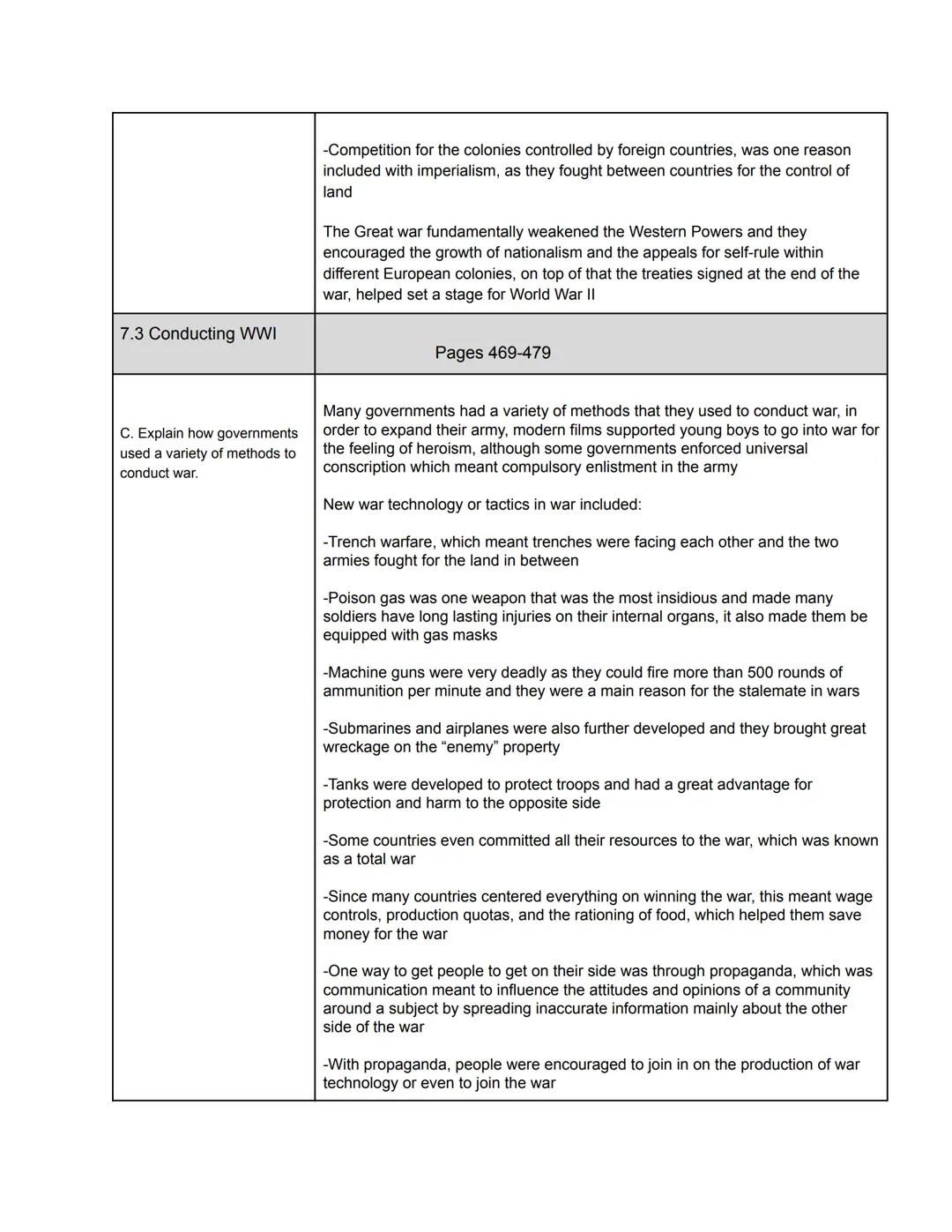 AP Modern World History

Unit 7 Study Guide

Global Conflict After 1900

7.1 Shifting Power

Page 453-460


A. Explain how internal
and exte