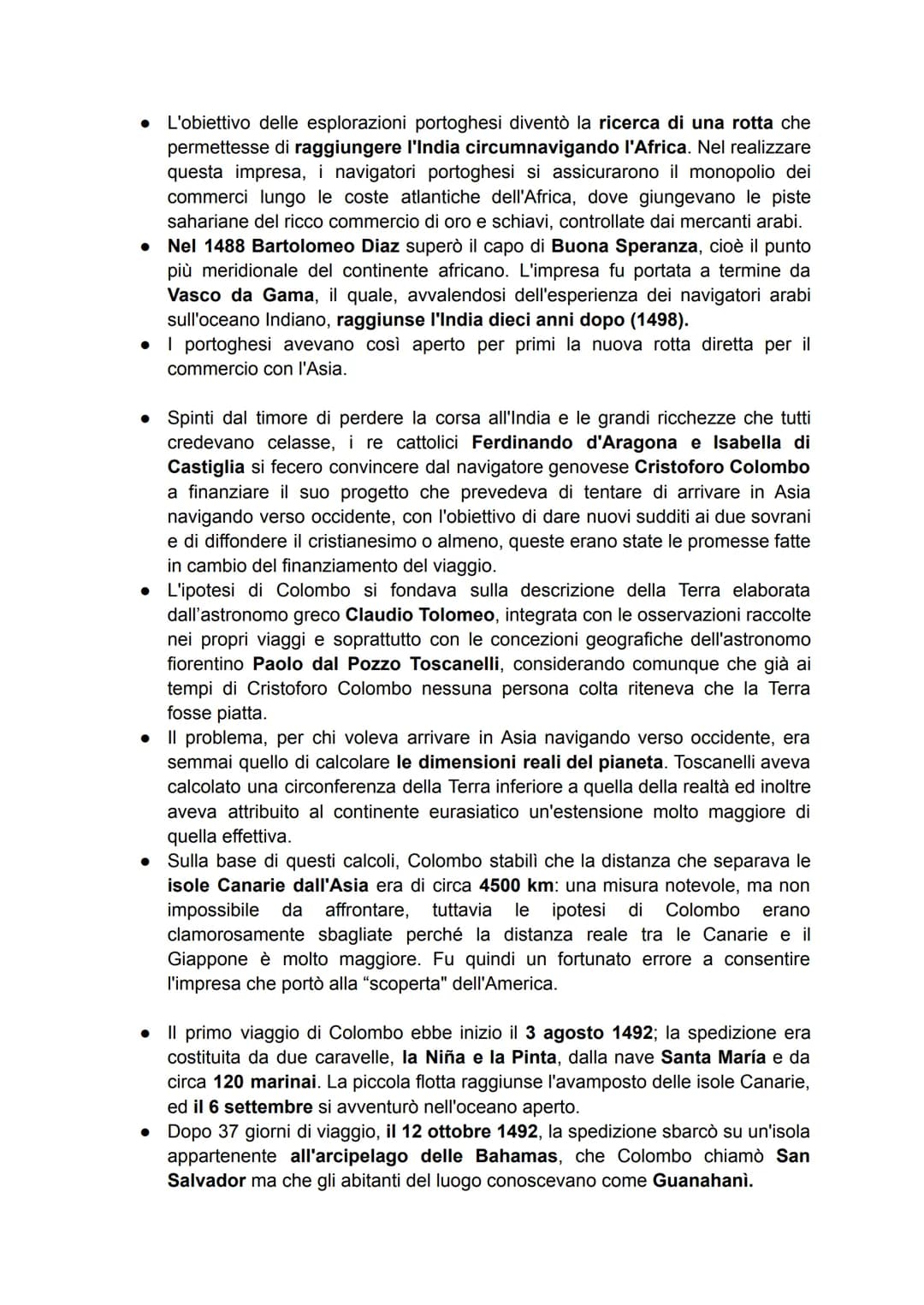 # la scoperta dell'america.

- Uno degli eventi più importanti della storia europea e mondiale furono le
esplorazioni di nuovi territori e r