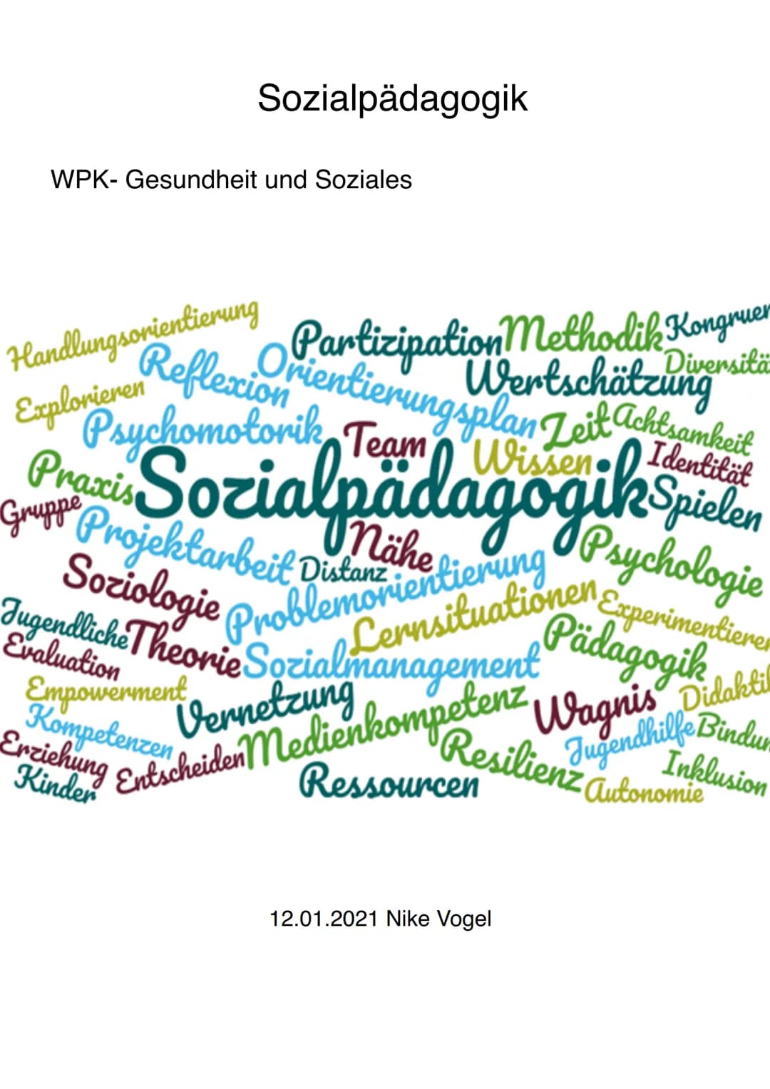 # Sozialpädagogik

WPK- Gesundheit und Soziales

Handlungsorientierung
Explorieren
Praxis
mit
Diversitä
itzung
Reflexion rientierungsplan Ze