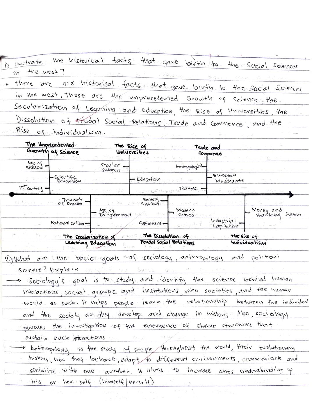# Illustrate
the historical facts that gave birth to the Social Sciences
in the west?

-> There ave six historical facts that gave birth to 