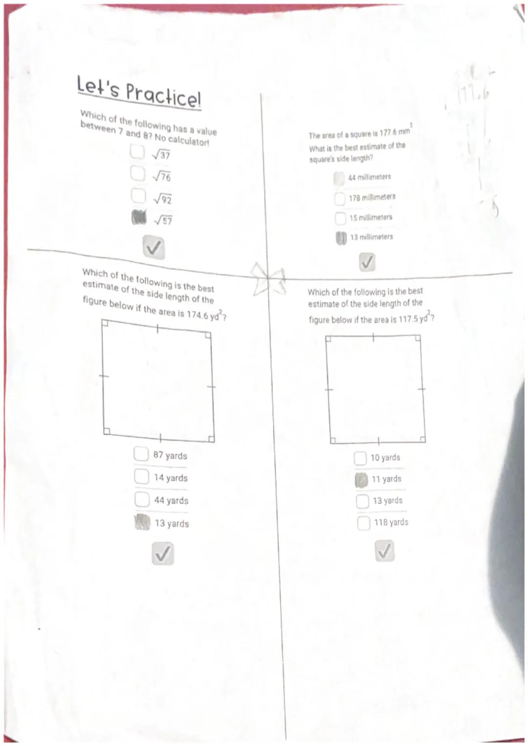 Shyle

13 Approximating Square Roots

A perfect square is a number multiplied by itself to form a product

Every positive number has two squ