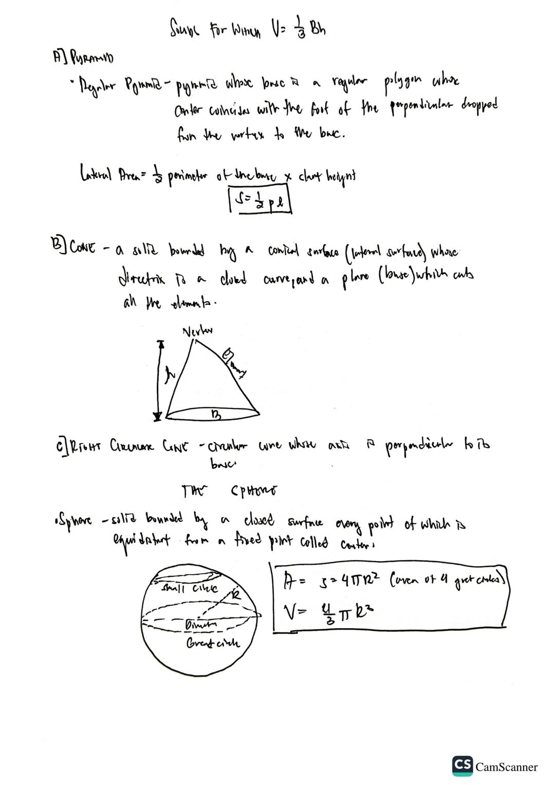 Souns

Sous-any limited portion of space,bounded by surfaces

SECTION- plome figure ent from the adlid passing a plore thragh it

Paytennar 