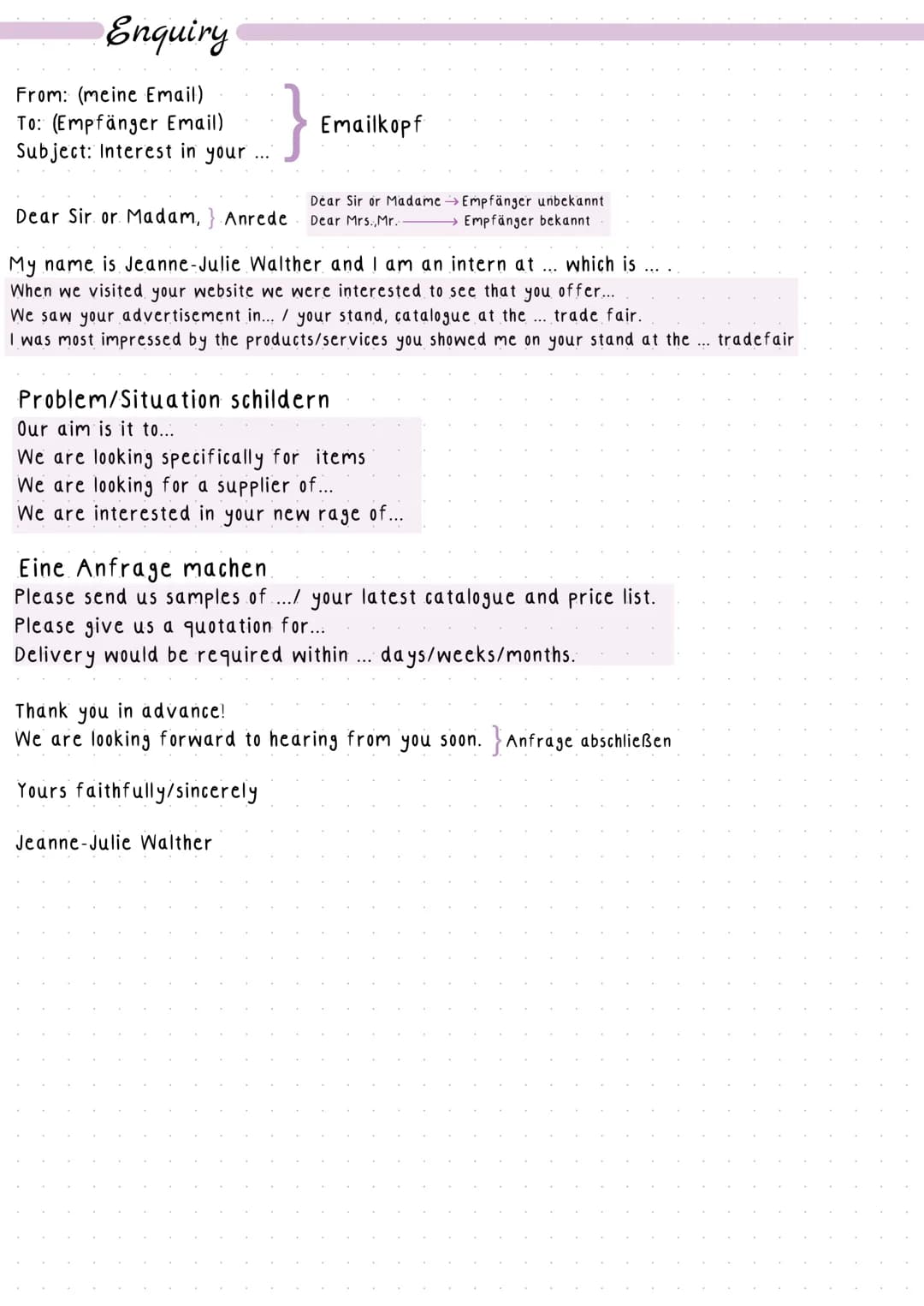 # Abschlussprüfung Englisch

Mediation

*   richtige Textform beachten z.B: E-Mail, Brief, Artikel für Schülerzeitung
*   beachten mit wem m