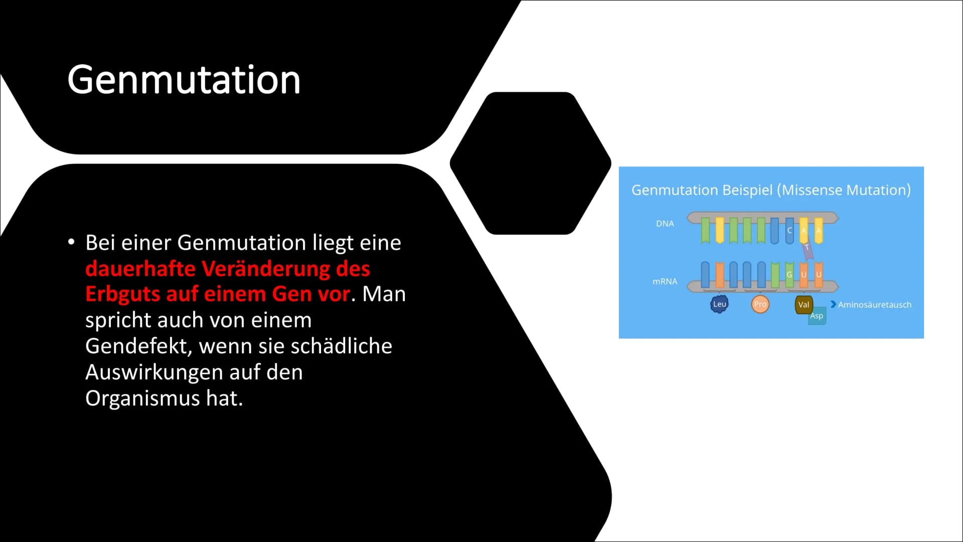 Erbkrankheiten Gliederung

• Was sind Erbkrankheiten?
• Wie entstehen sie?
• Arten der Mutation
• Die drei Unterteilungen der
Erbkrankheiten