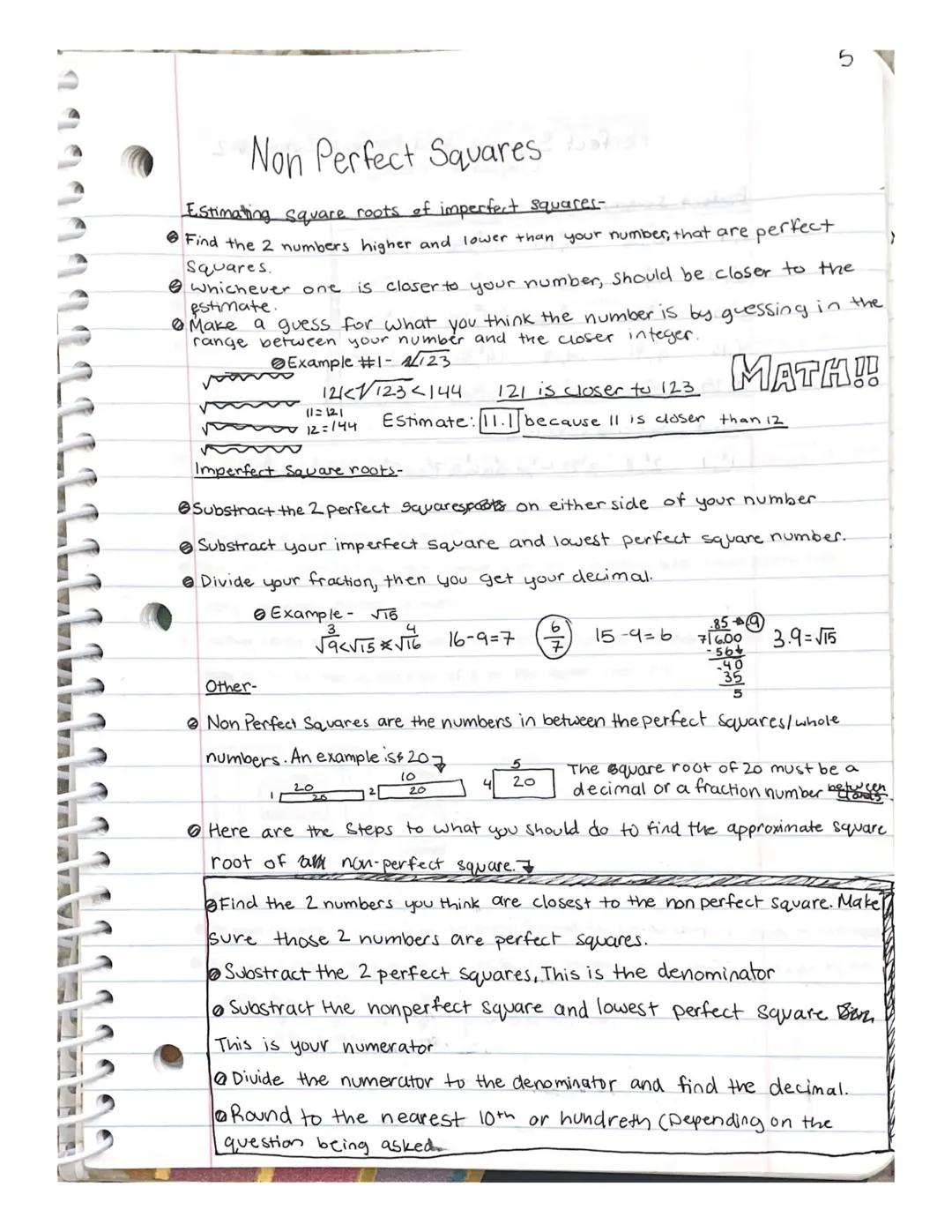 4

Perfect Squares and Perfect cubes

Bases and exponents-

BASE exponent
Exponent
8 BASE
122
5 BASE Exponent 4,38242

Area and Perimiter.
5