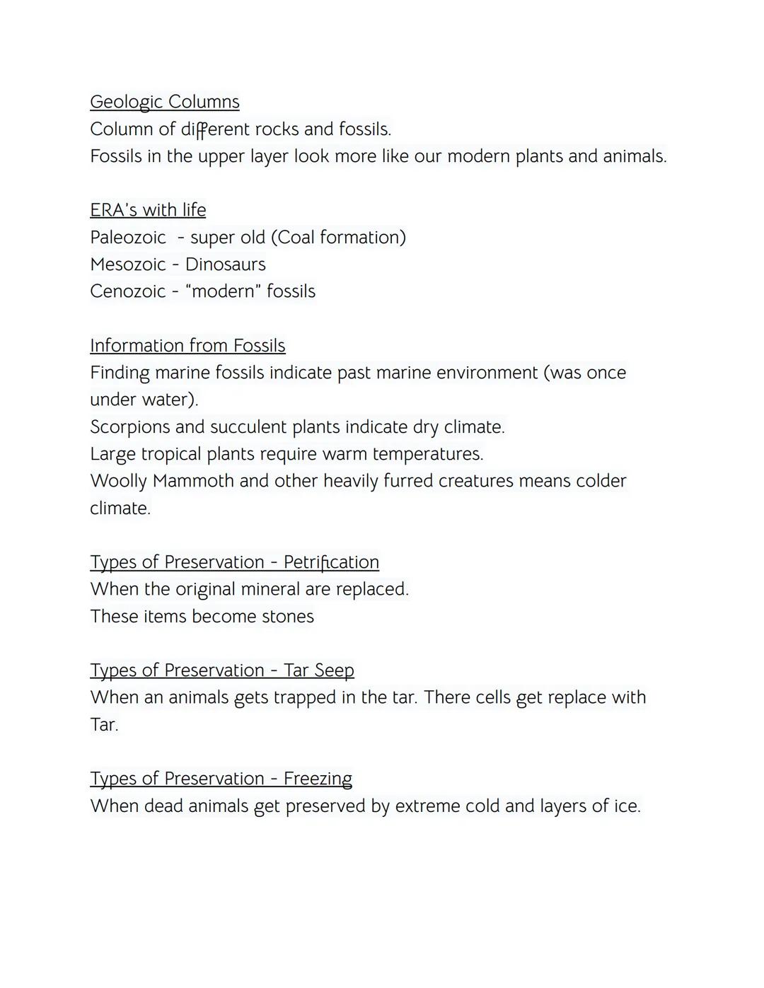 # History of Earth

Uniformitarianism

Geologic processes observed today are the same processes that
operated in the past (example: weatheri