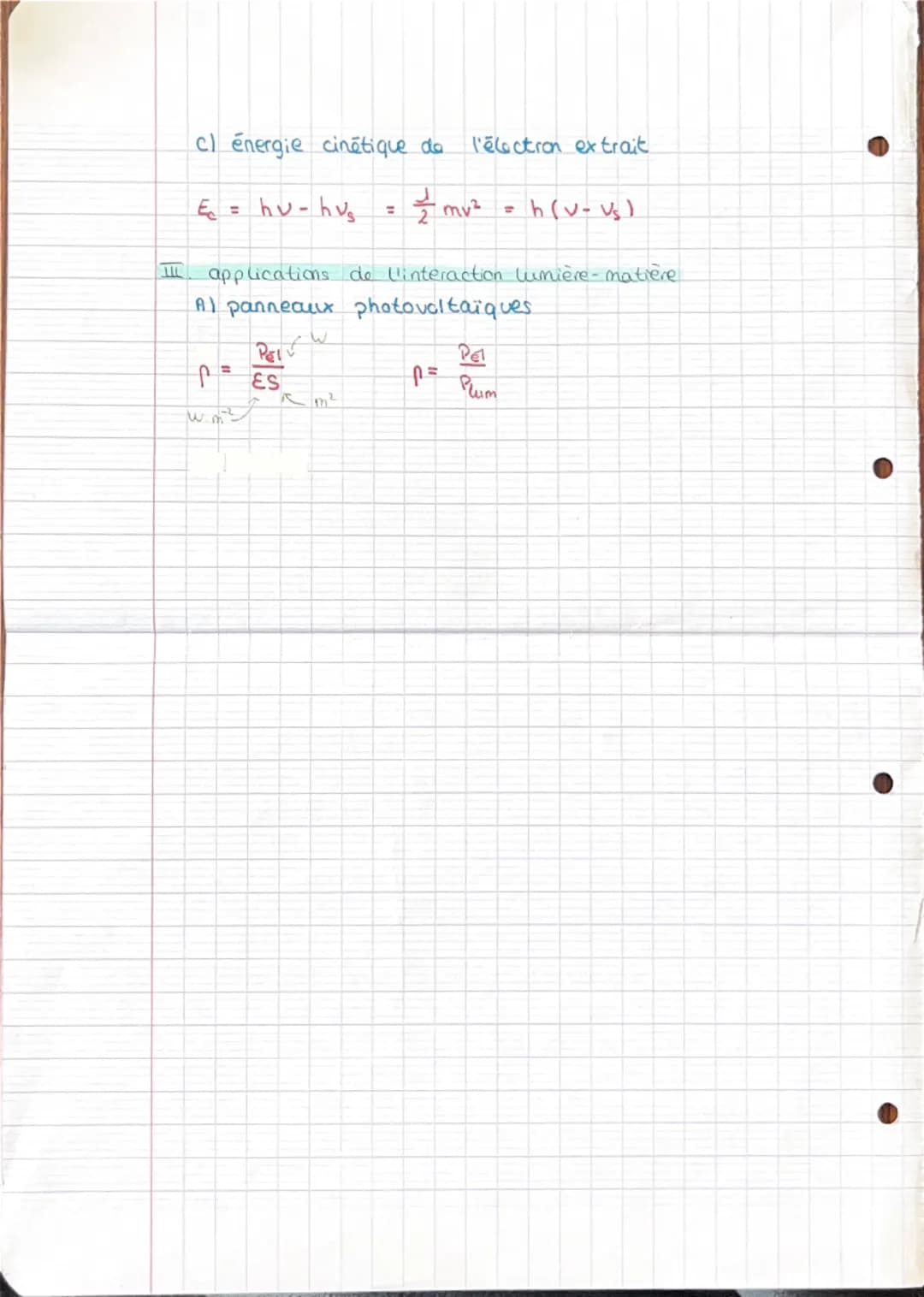 # Chapitre 18 interaction lumière - matière

I. rappels de je

Al photon

= paquet d' energie.

*m=0

*9=0

*Ven (H2)

*λ en m

*C= 3,00. Jo