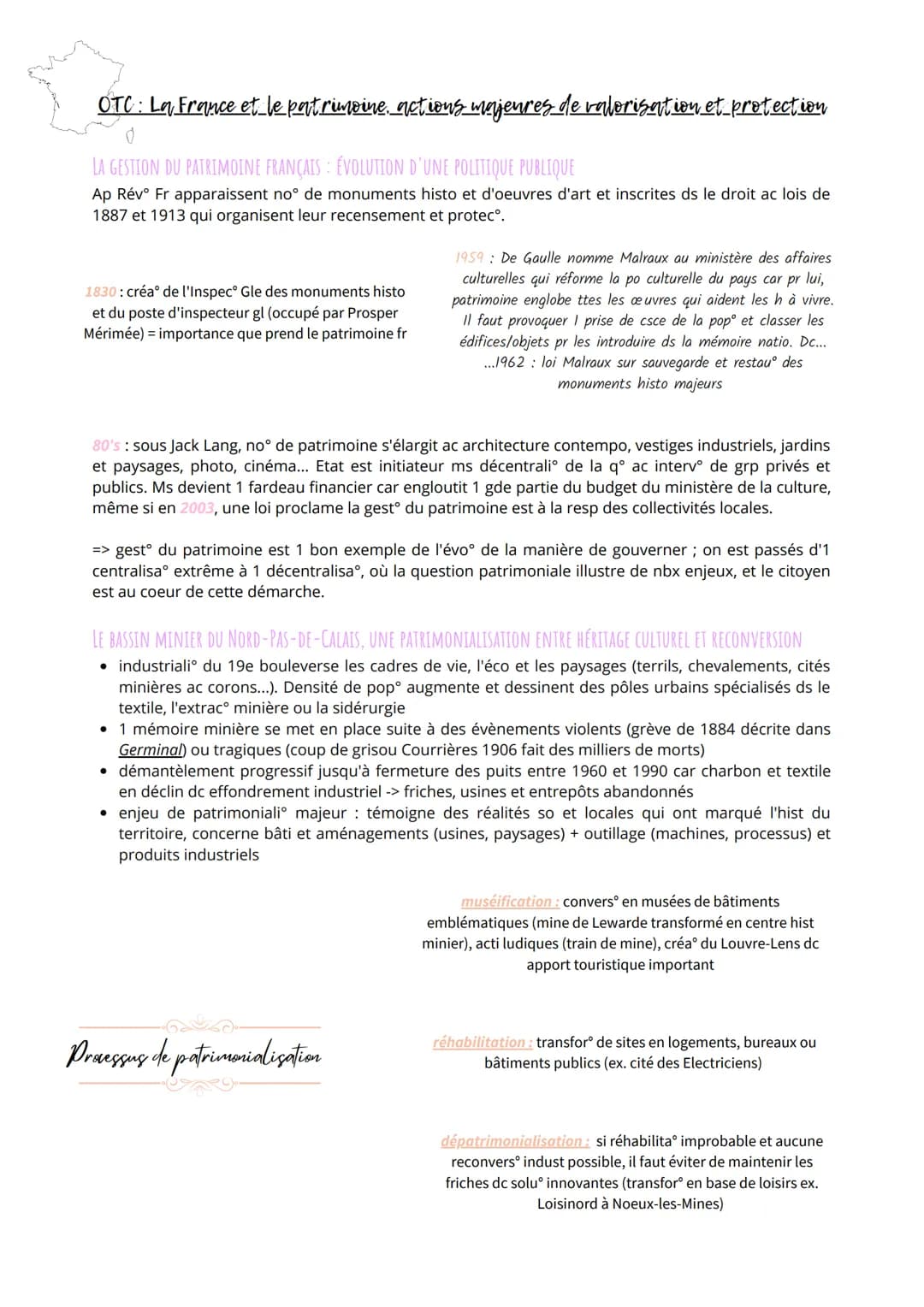 # OTC: La France et le patrimoine actions majeures de valorisation et protection
0
## LA GESTION DU PATRIMOINE FRANÇAIS : ÉVOLUTION D'UNE PO