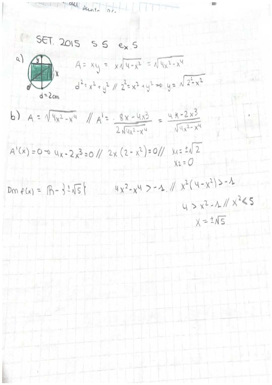 # OPTIMITZACIÓ SELE

JUNY 2019 S1 ex. 1.

![alt text](image.png)

$
\begin{aligned}
A &= 600cm^2 \\
Smax &= ?
\end{aligned}
$

$
\begin{alig